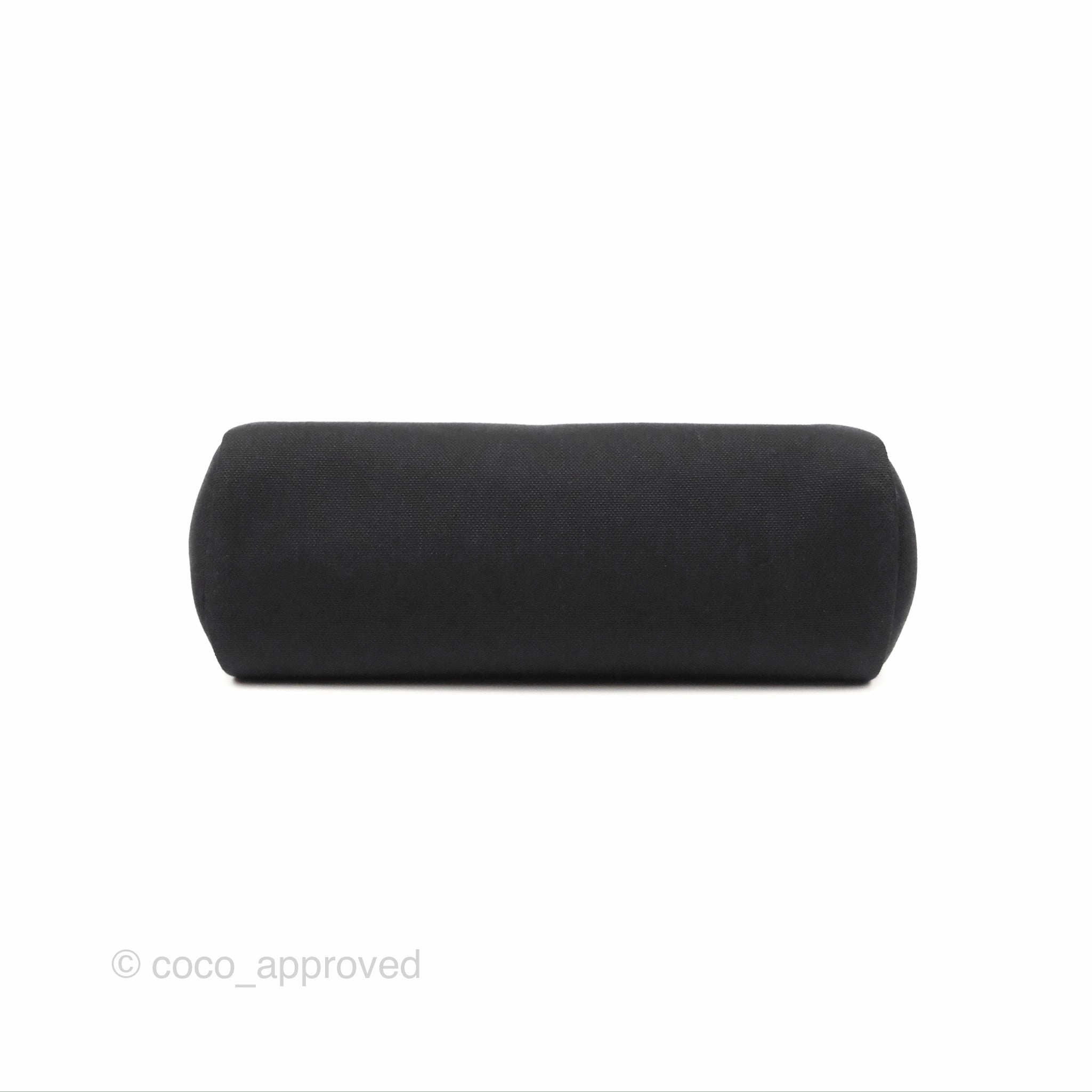 Herms Herbag Zip 31 Retourne Black Canvas Palladium Hardware