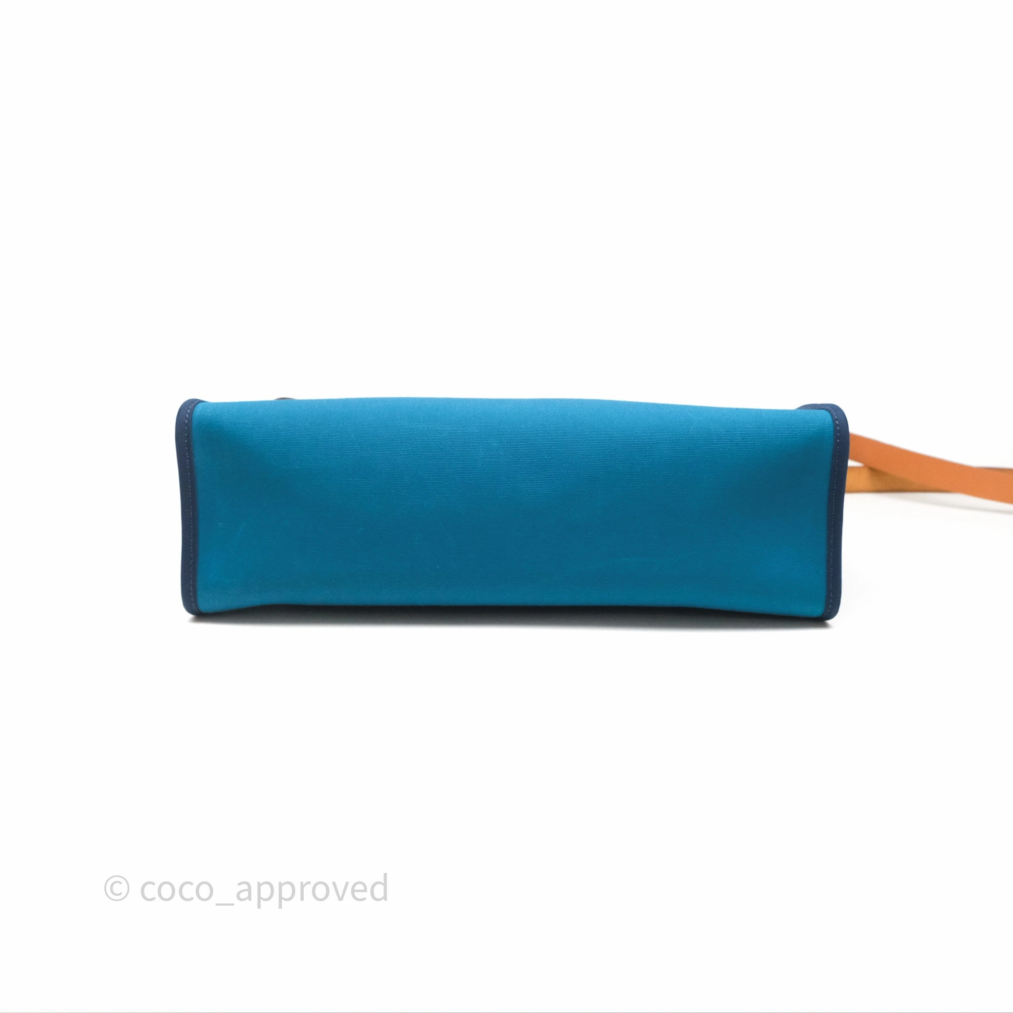 Herms Herbag Zip 31 Vache Hunter Bleu Izmir 7W/ Bleu de Malte 7L Palladium Hardware