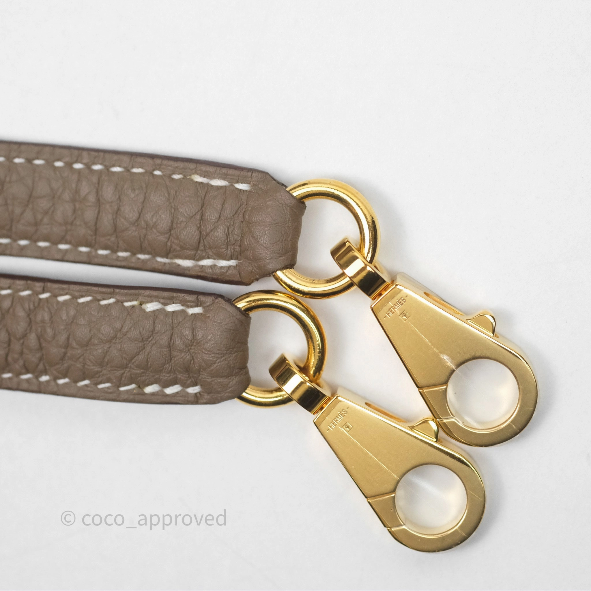 Herms Kelly 25 Etoupe 18 Retourne Togo Gold Hardware
