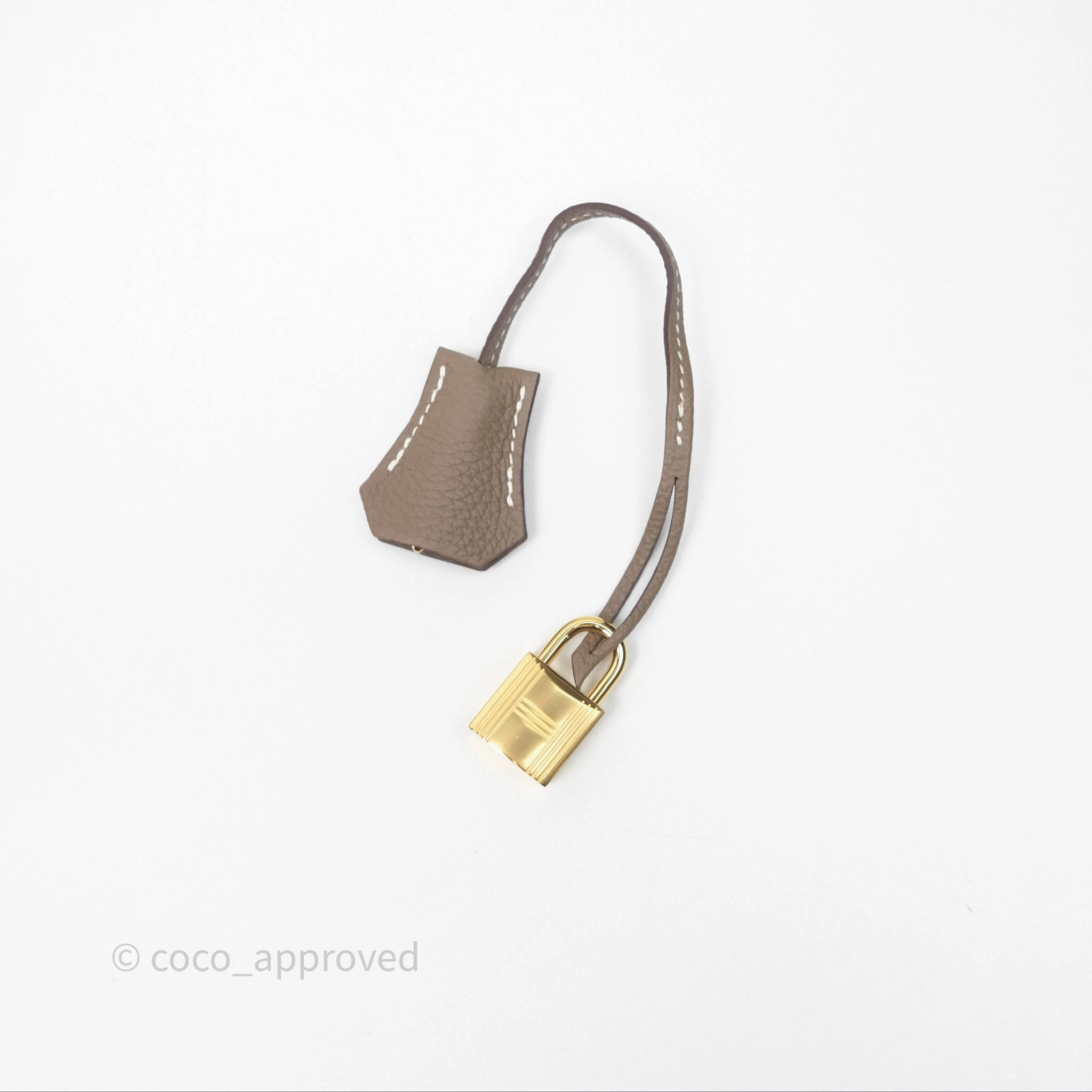 Herms Kelly 25 Etoupe 18 Retourne Togo Gold Hardware