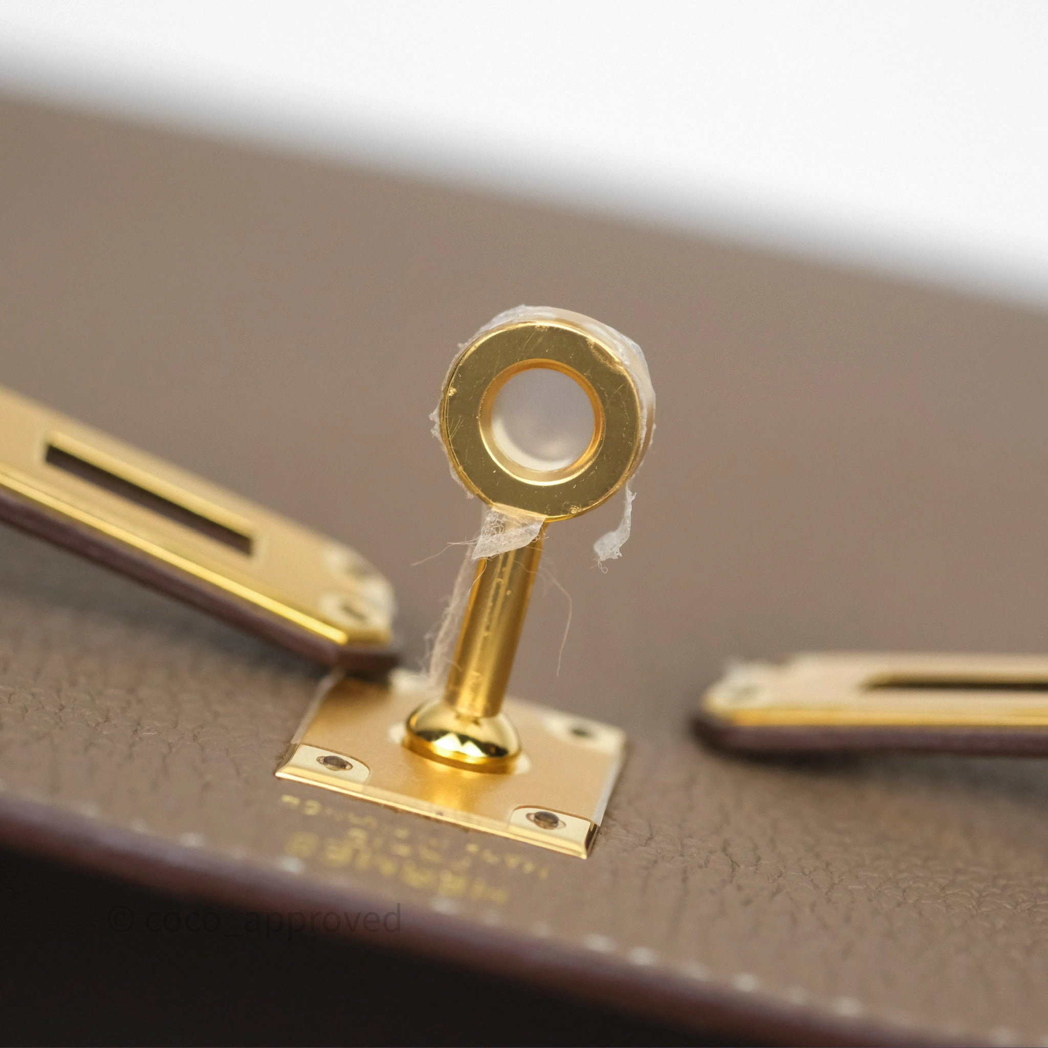 Herms Kelly 25 Etoupe 18 Retourne Togo Gold Hardware