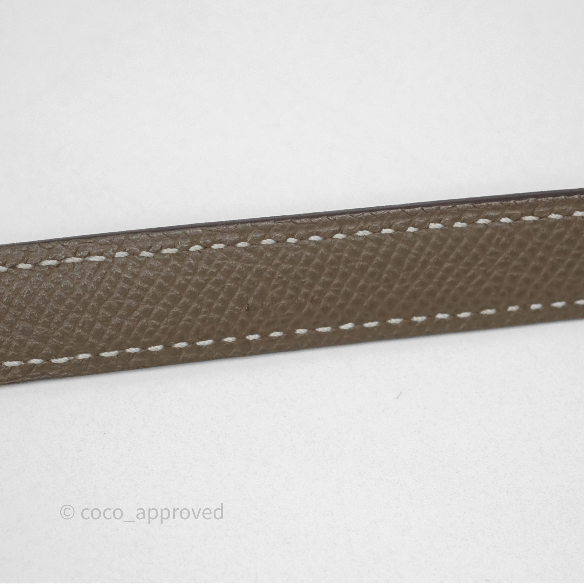 Herms Kelly 25 Sellier Etoupe Epsom Gold Hardware