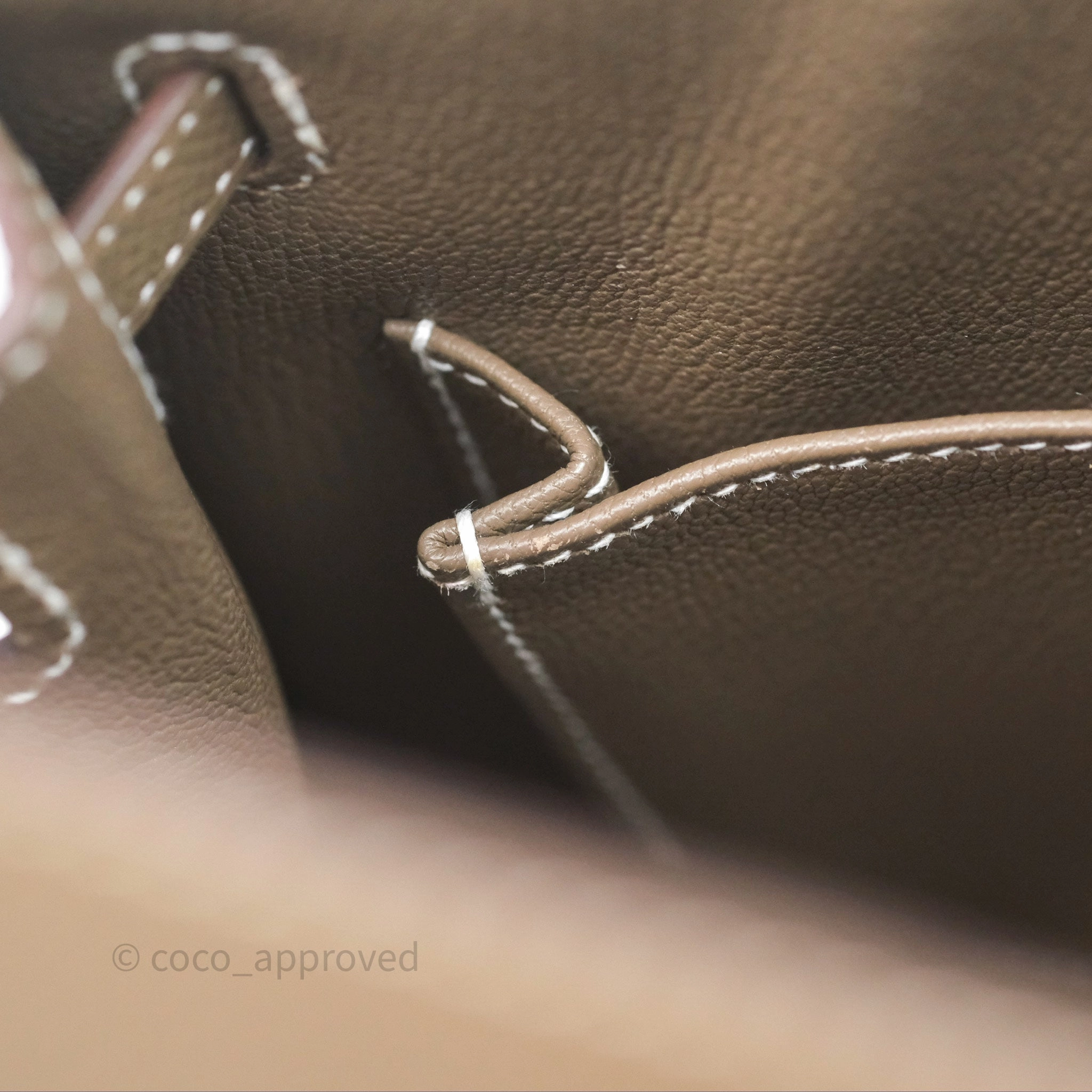 Herms Kelly 25 Sellier Etoupe Epsom Gold Hardware