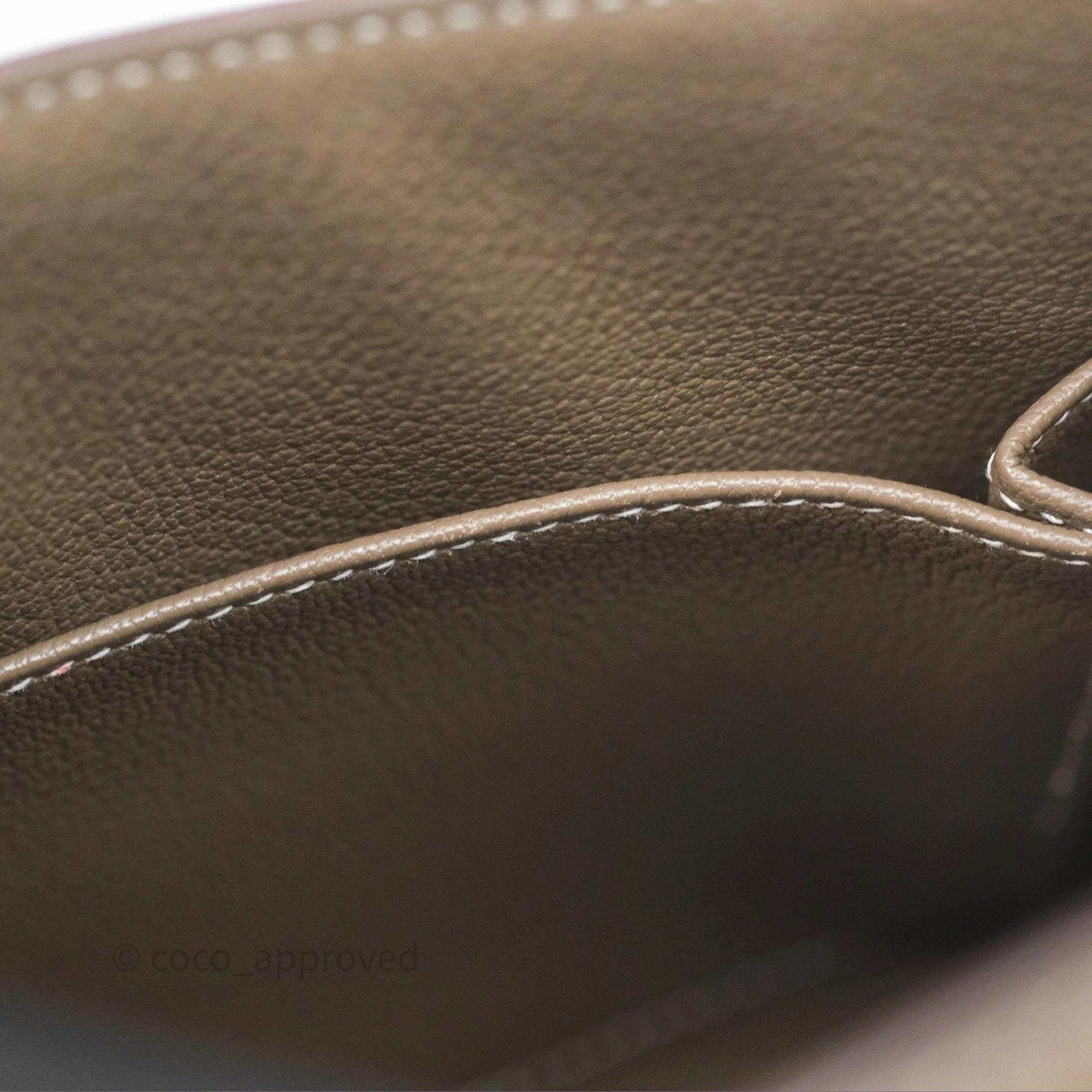 Herms Kelly 25 Sellier Etoupe Epsom Gold Hardware
