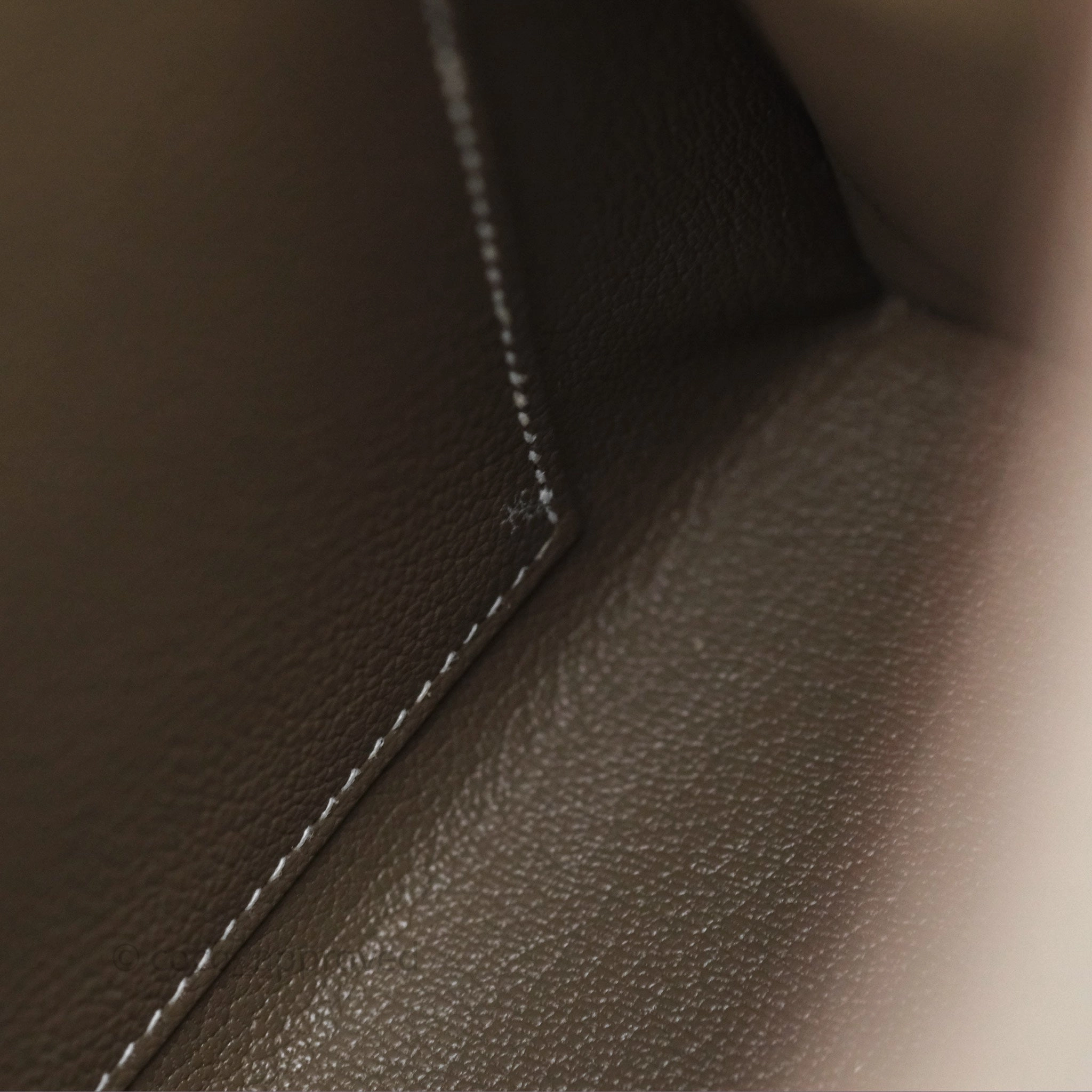 Herms Kelly 25 Sellier Etoupe Epsom Gold Hardware