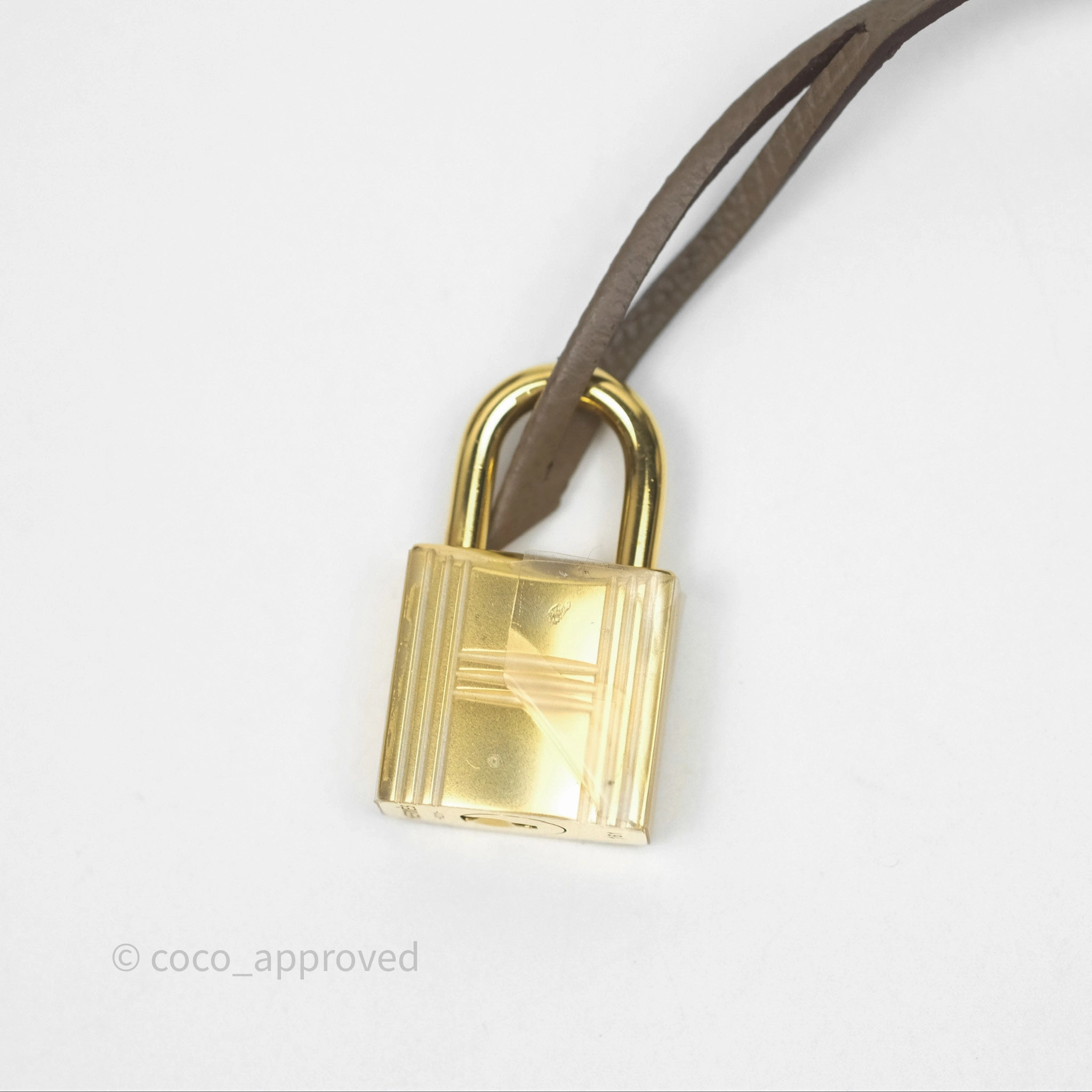 Herms Kelly 25 Sellier Etoupe Epsom Gold Hardware