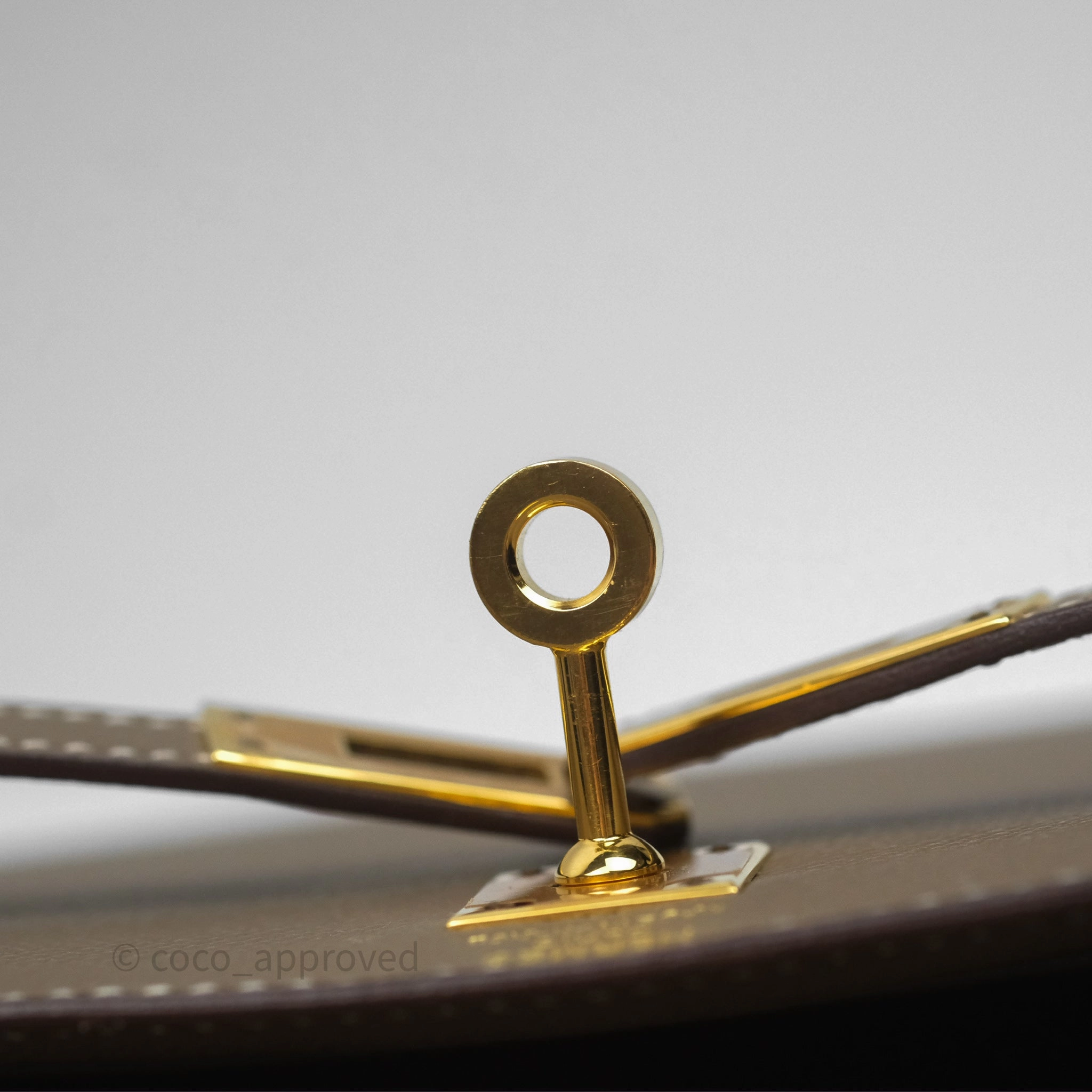 Herms Kelly 25 Sellier Etoupe Epsom Gold Hardware