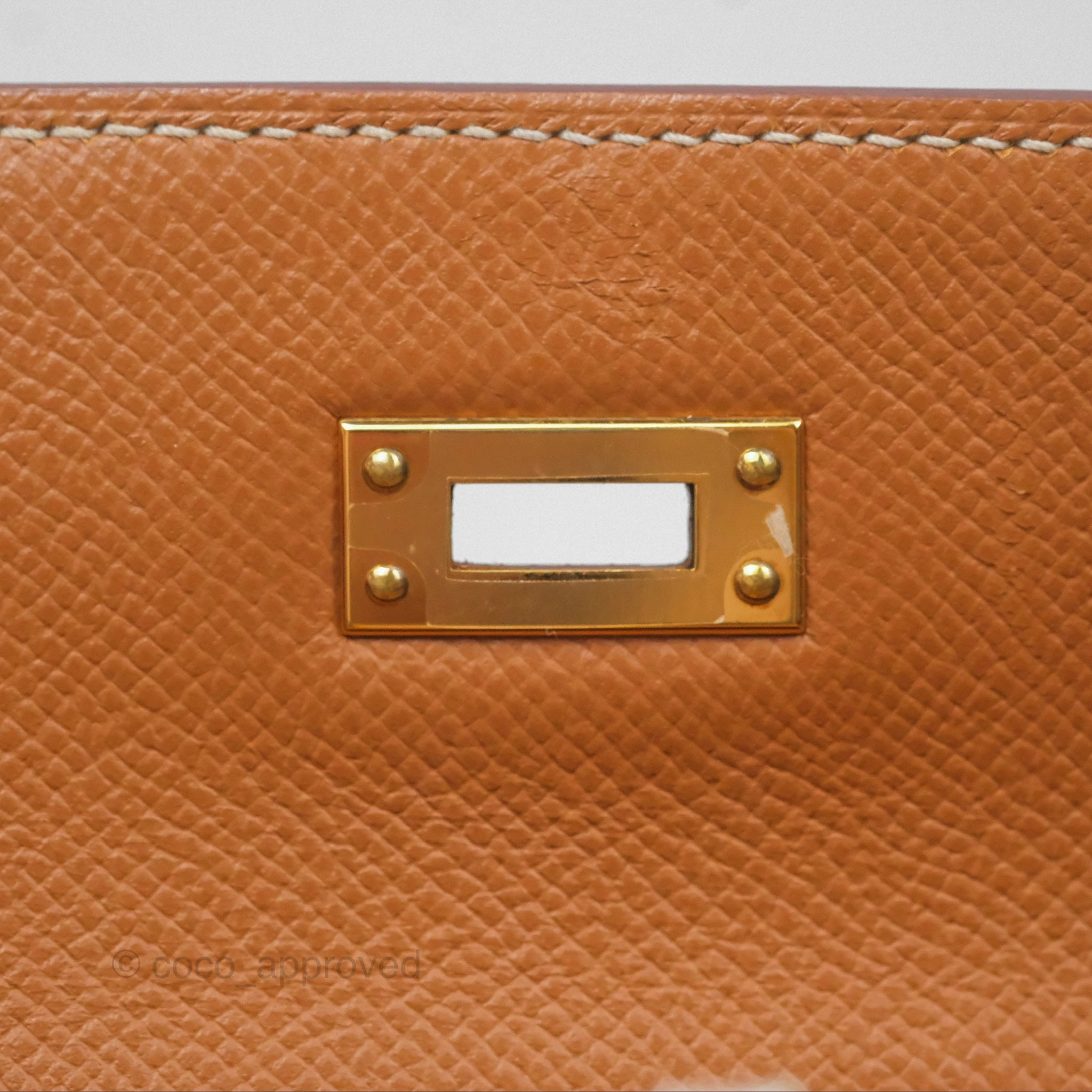 Herms Kelly 25 Sellier Gold 37 Epsom Gold Hardware
