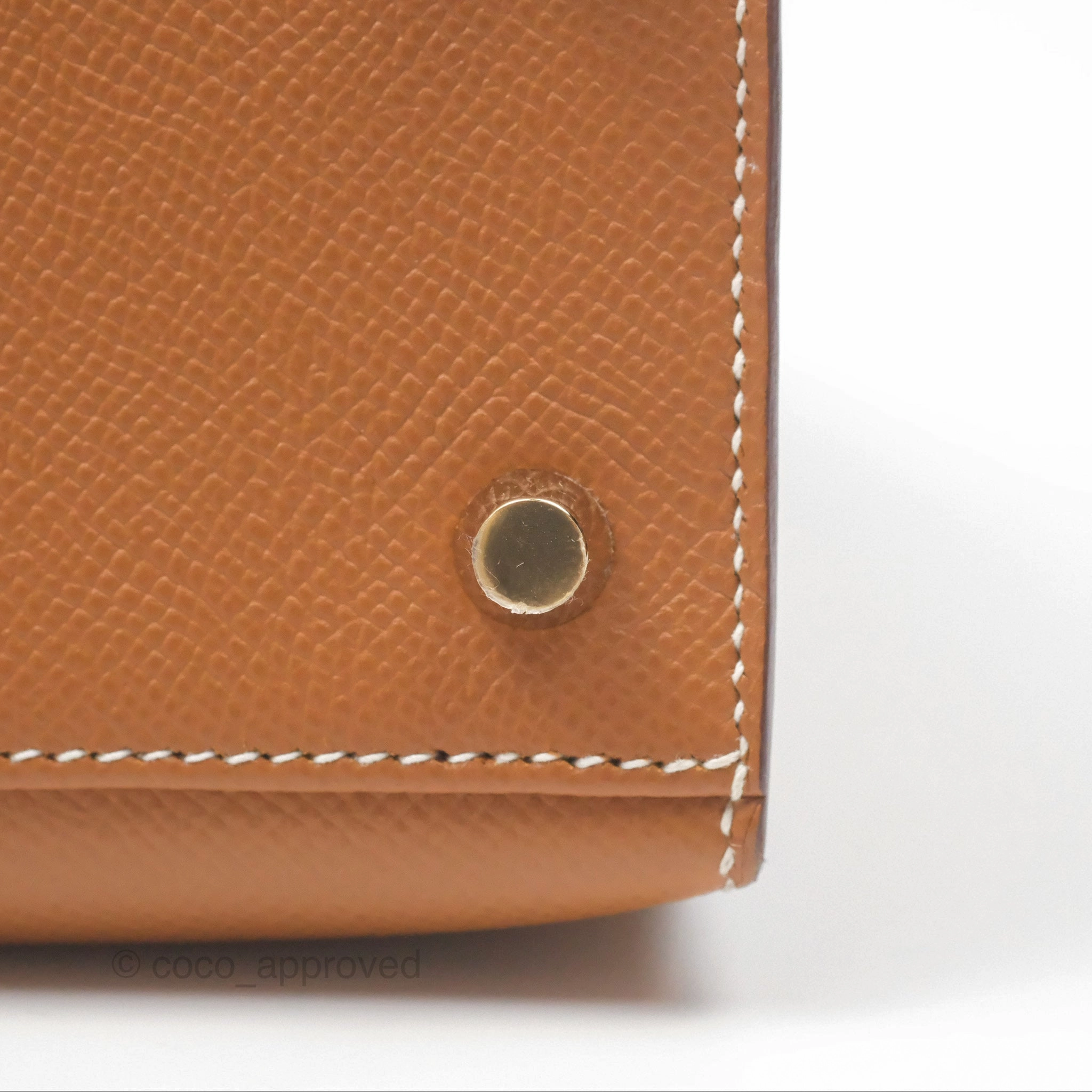 Herms Kelly 25 Sellier Gold 37 Epsom Gold Hardware