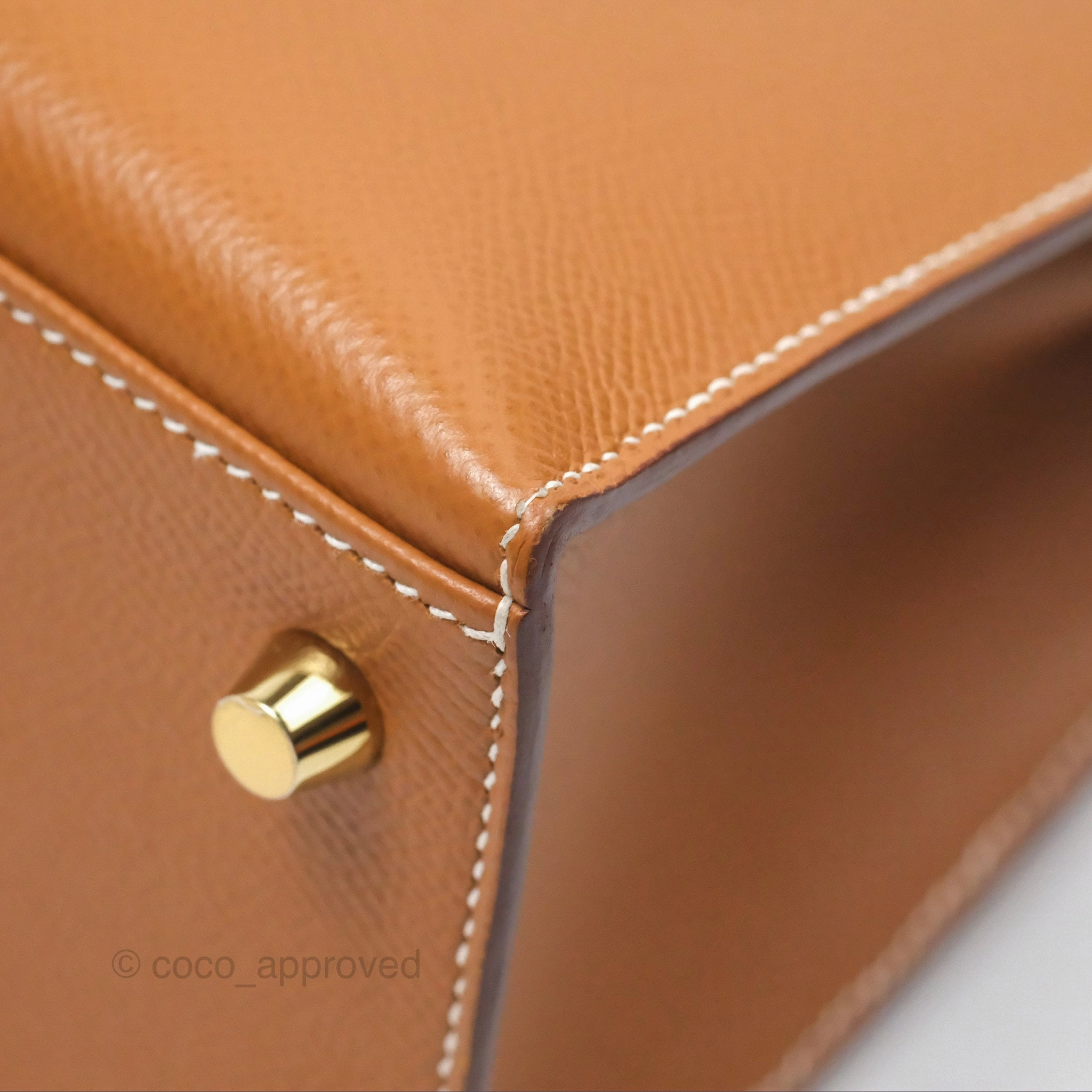 Herms Kelly 25 Sellier Gold 37 Epsom Gold Hardware
