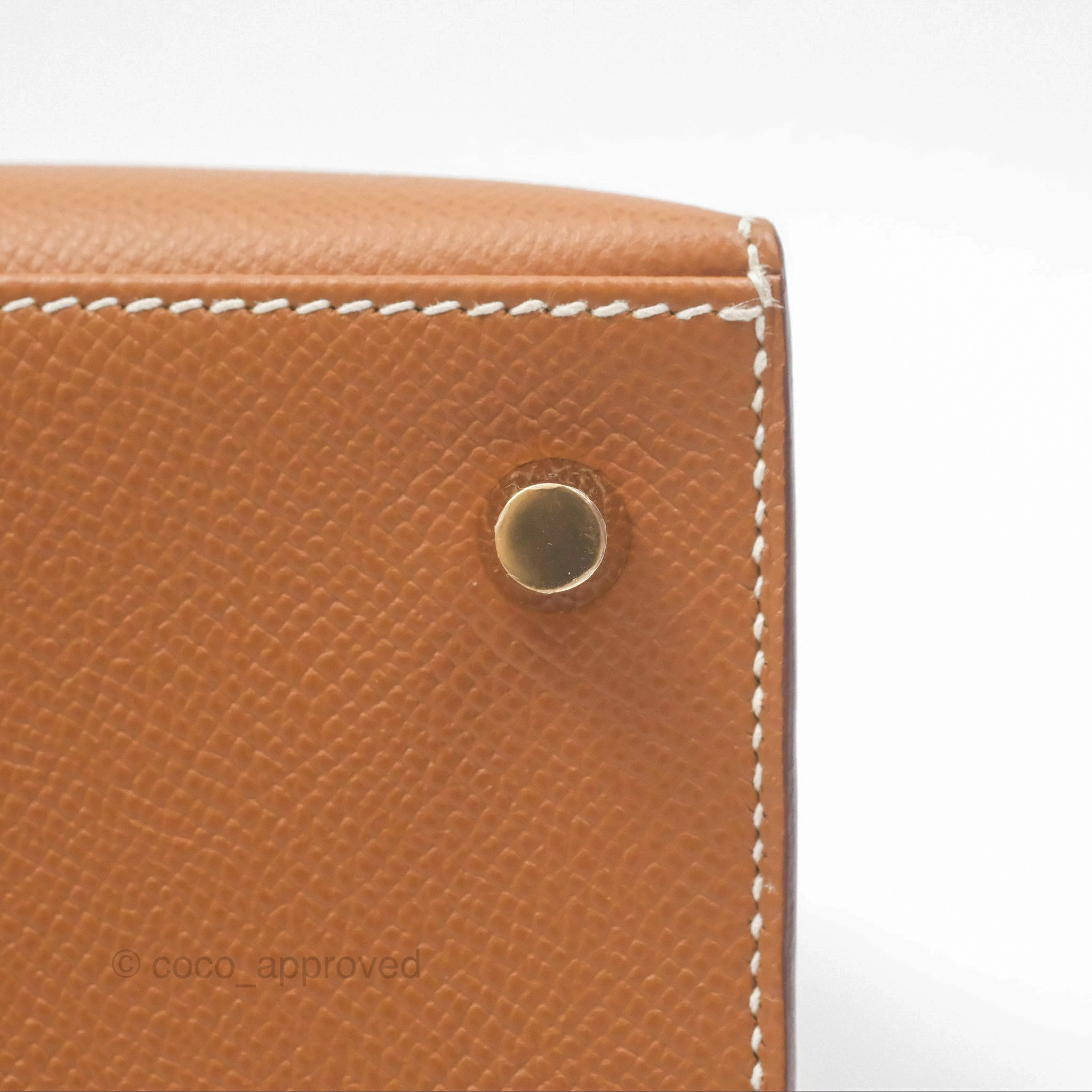 Herms Kelly 25 Sellier Gold 37 Epsom Gold Hardware