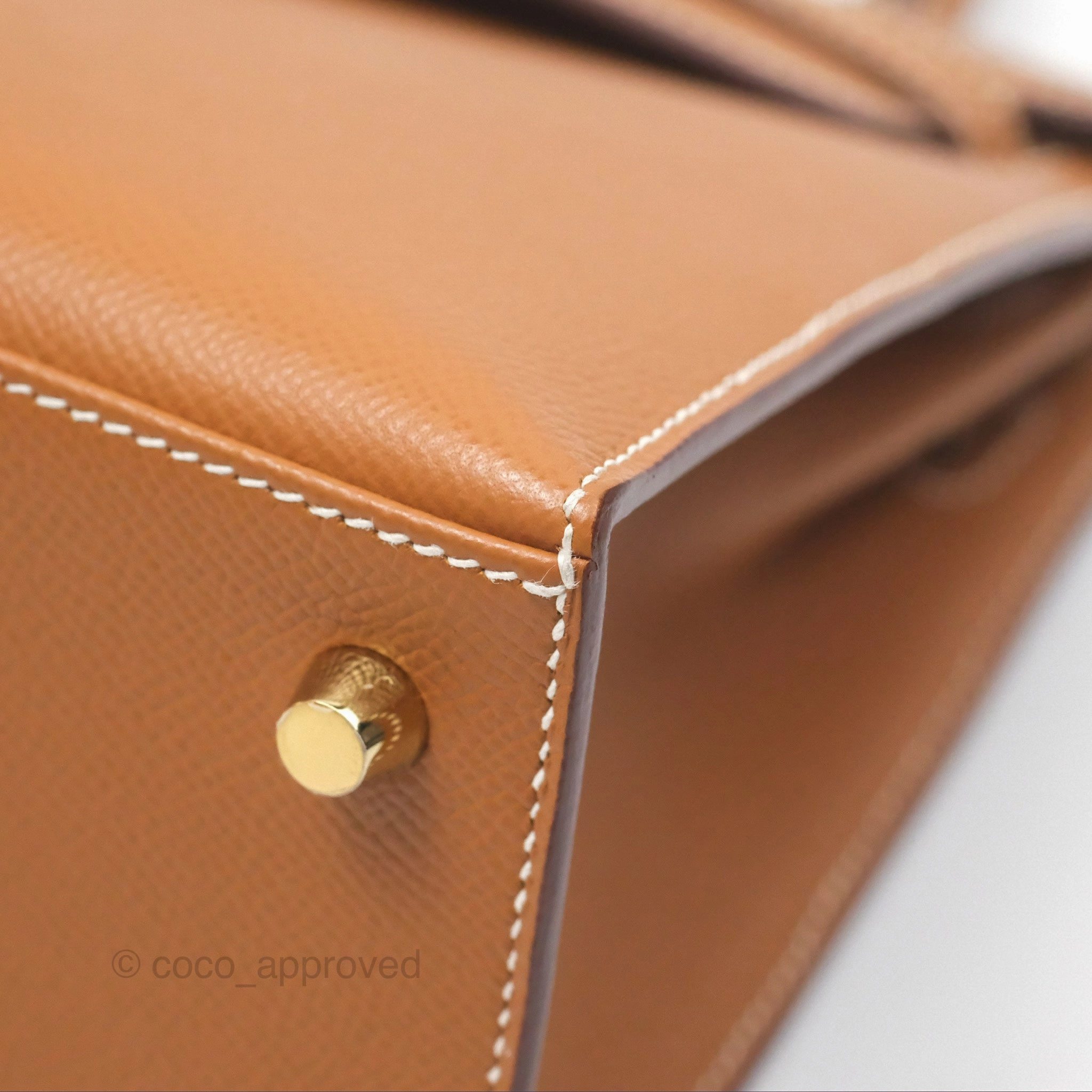 Herms Kelly 25 Sellier Gold 37 Epsom Gold Hardware