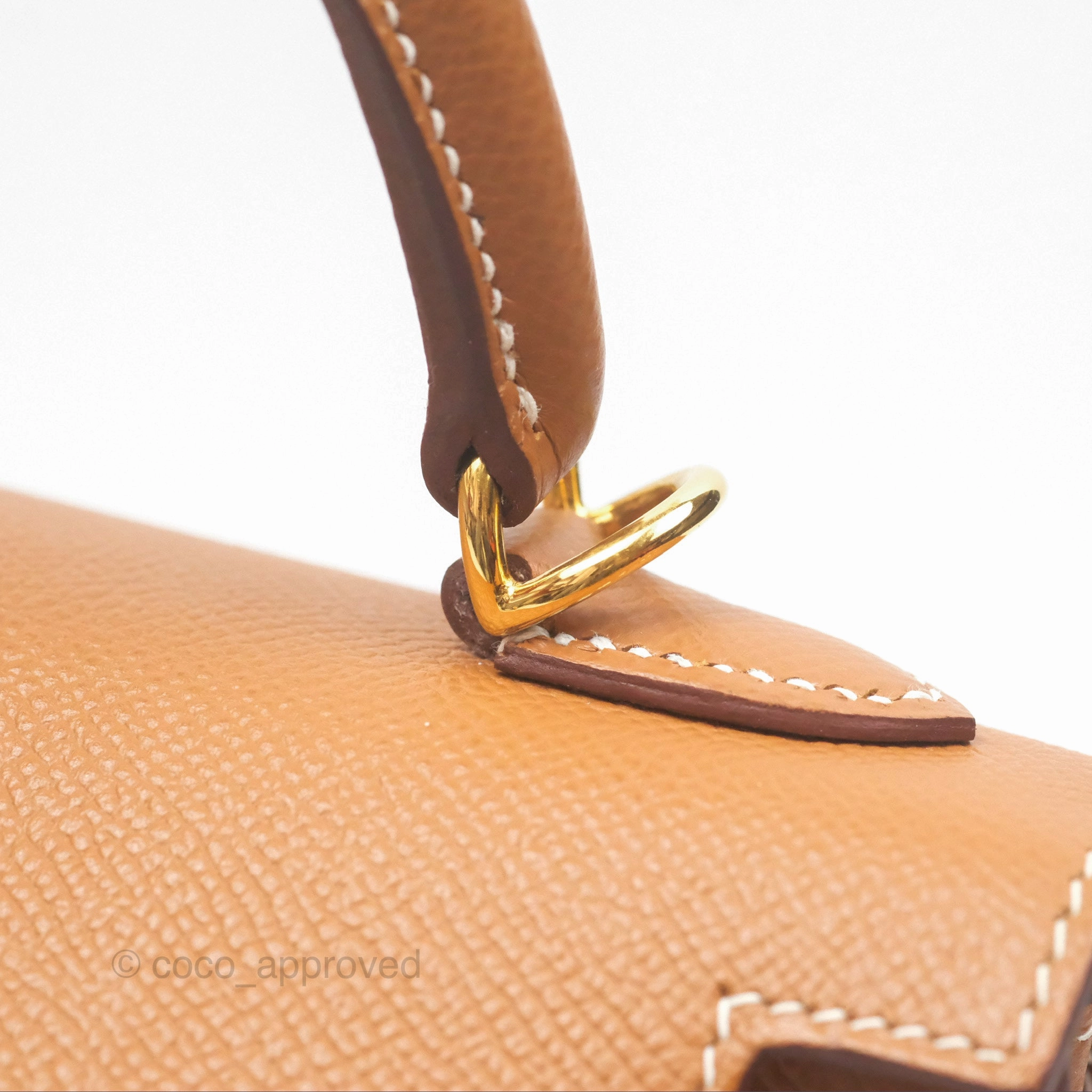 Herms Kelly 25 Sellier Gold 37 Epsom Gold Hardware