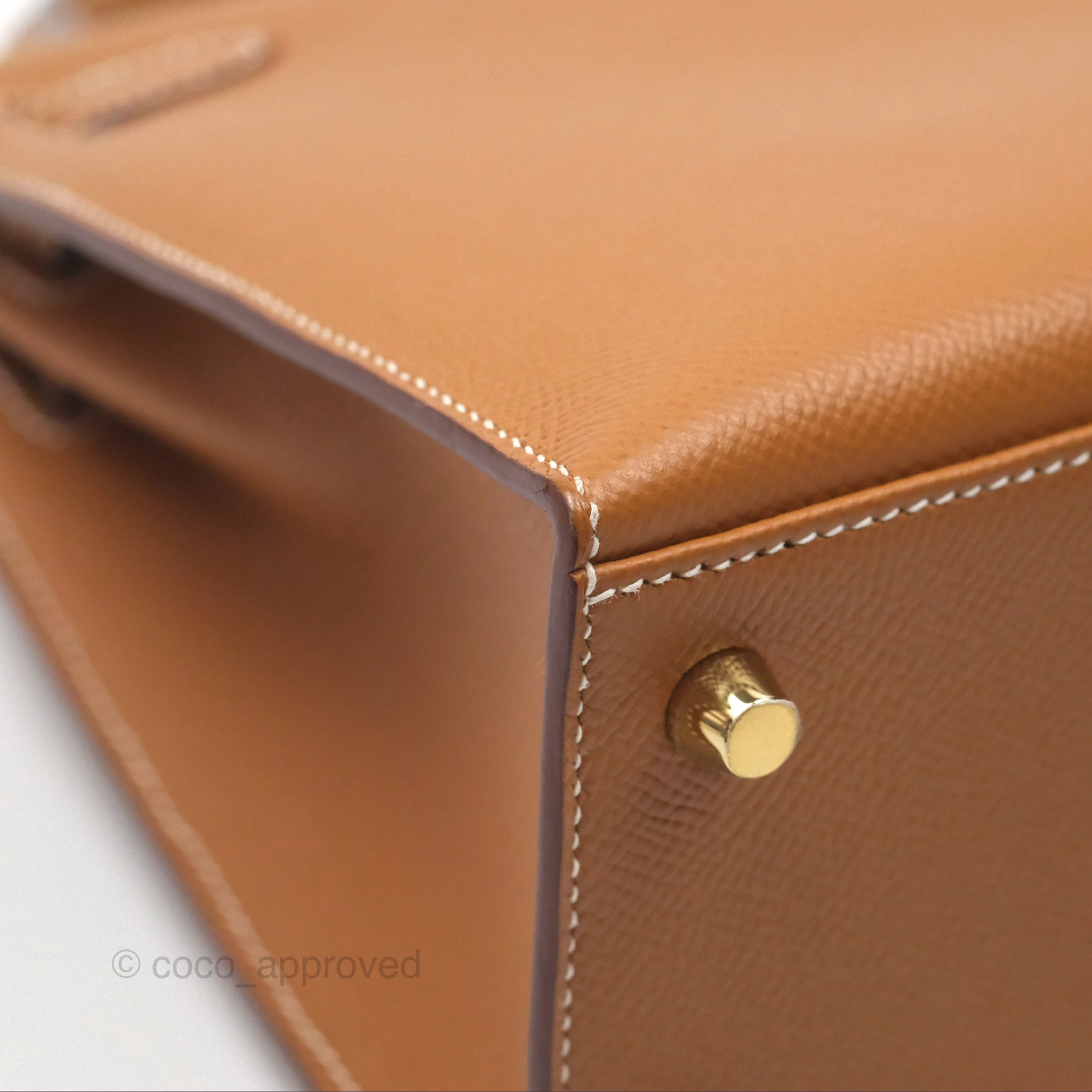 Herms Kelly 25 Sellier Gold 37 Epsom Gold Hardware