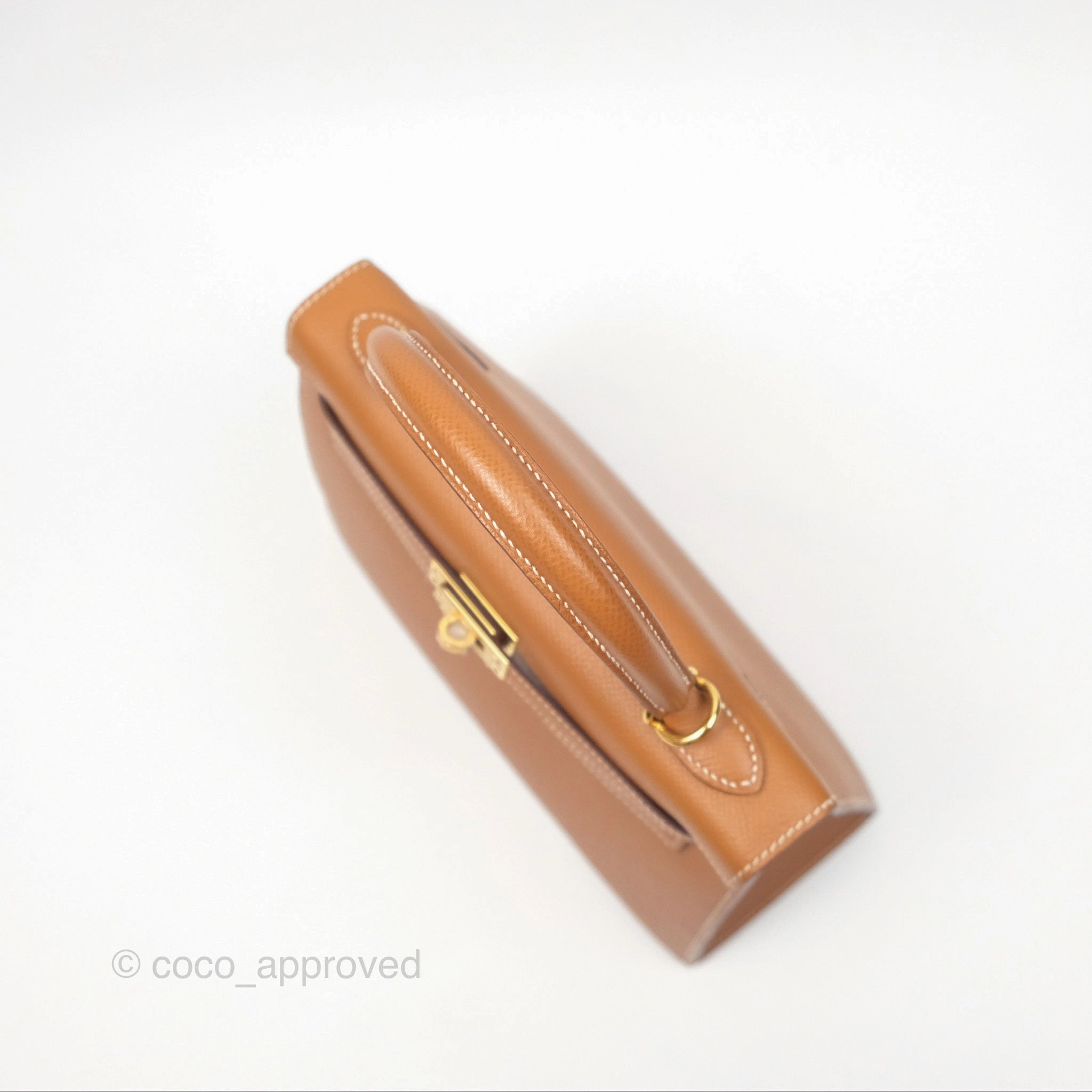 Herms Kelly 25 Sellier Gold 37 Epsom Gold Hardware