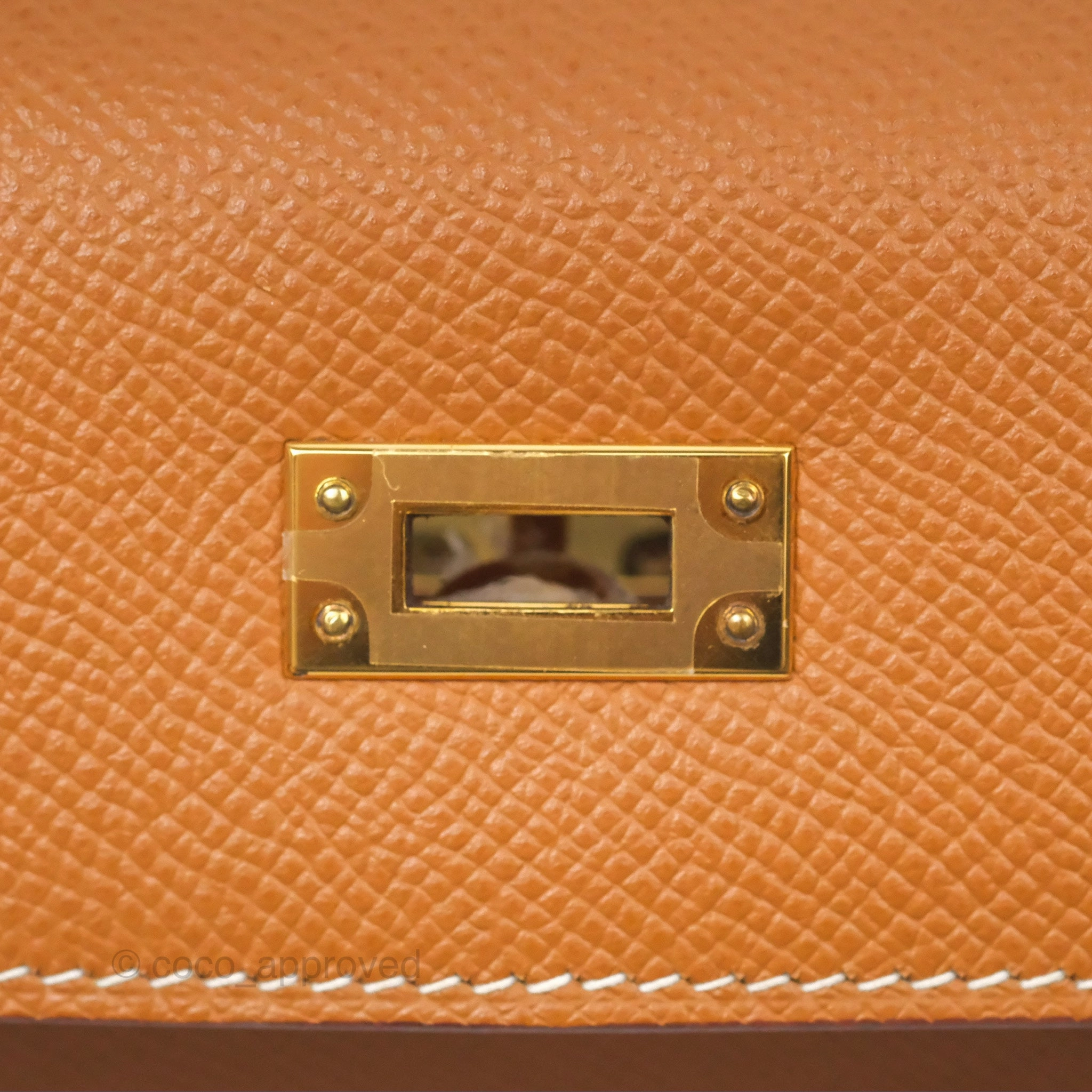 Herms Kelly 25 Sellier Gold 37 Epsom Gold Hardware