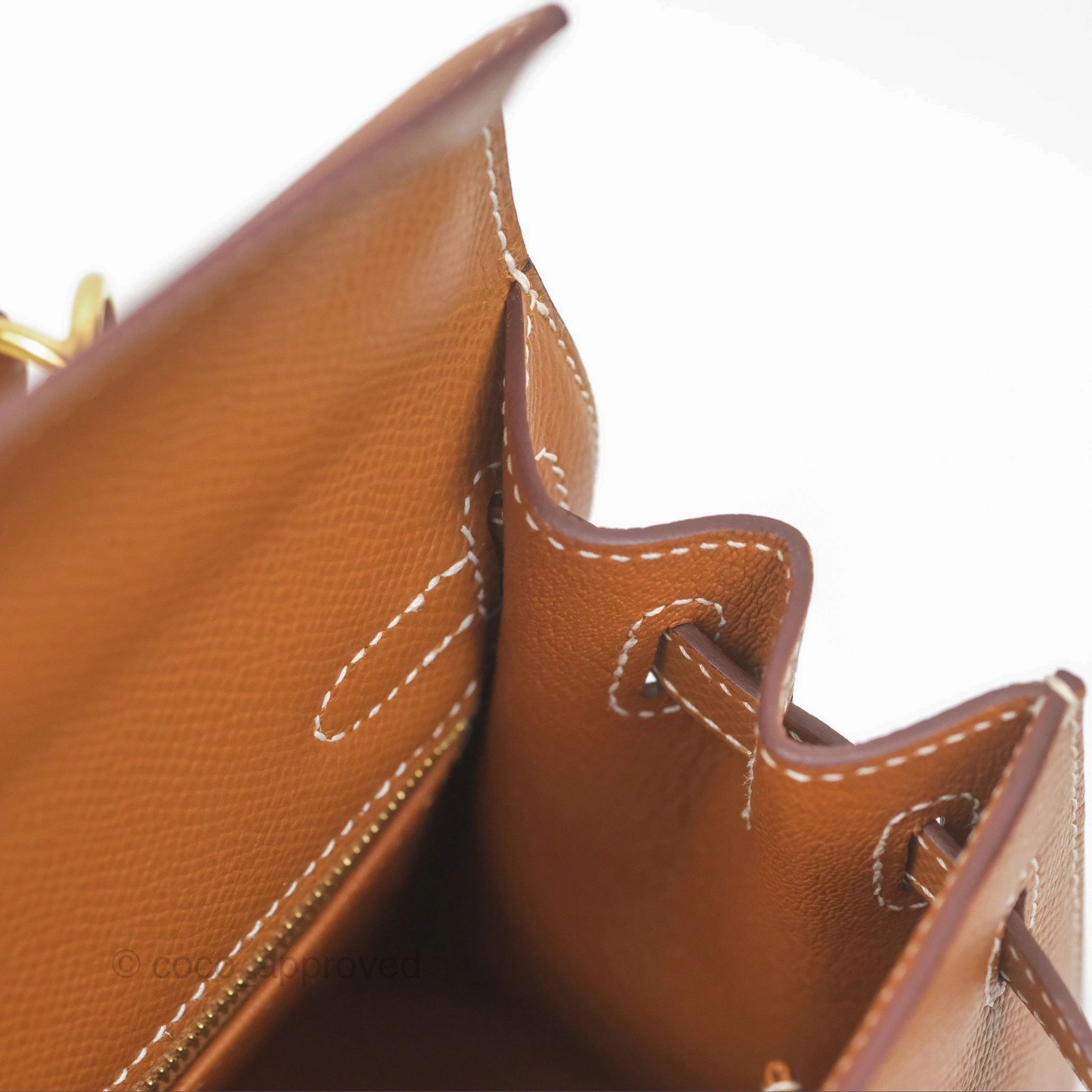 Herms Kelly 25 Sellier Gold 37 Epsom Gold Hardware