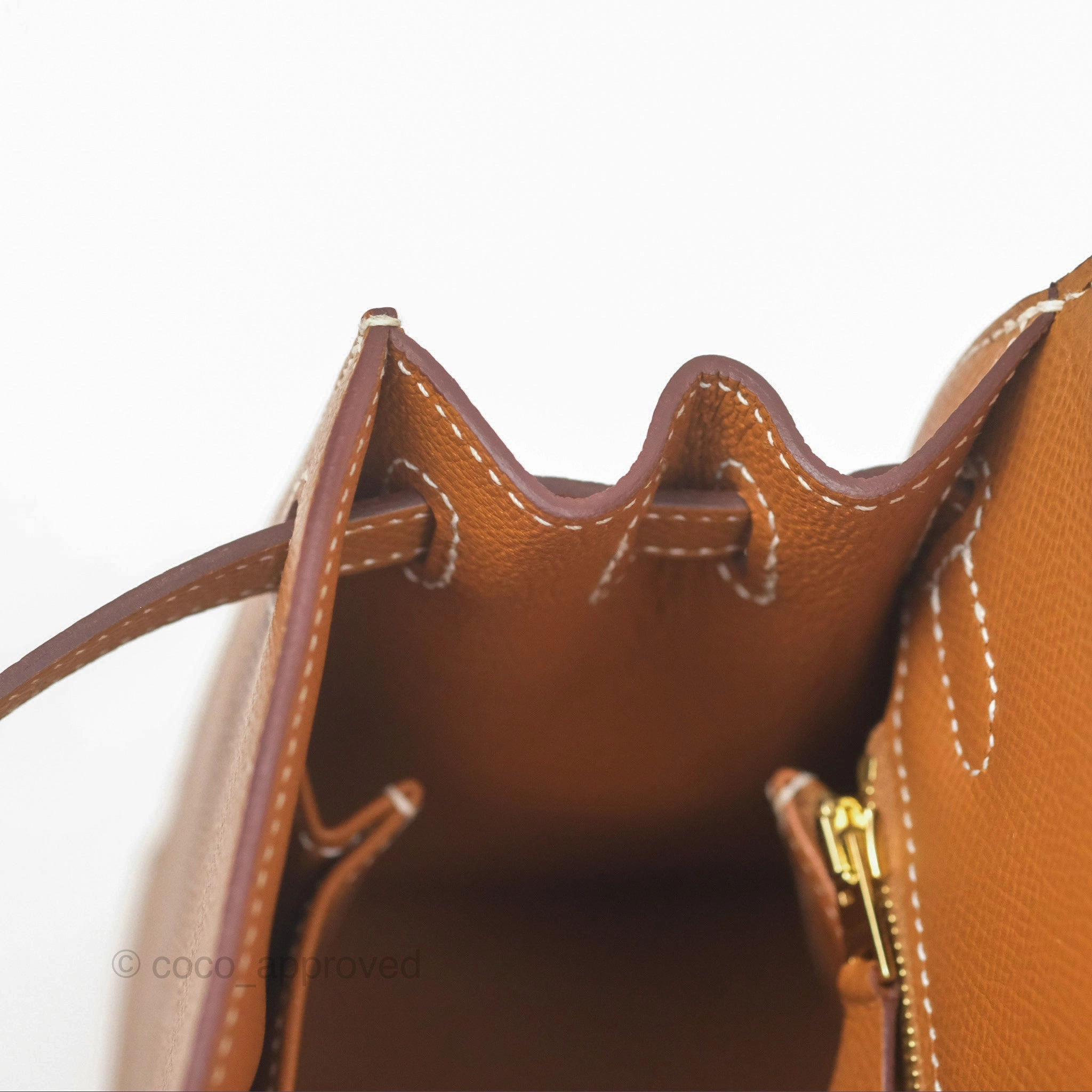 Herms Kelly 25 Sellier Gold 37 Epsom Gold Hardware