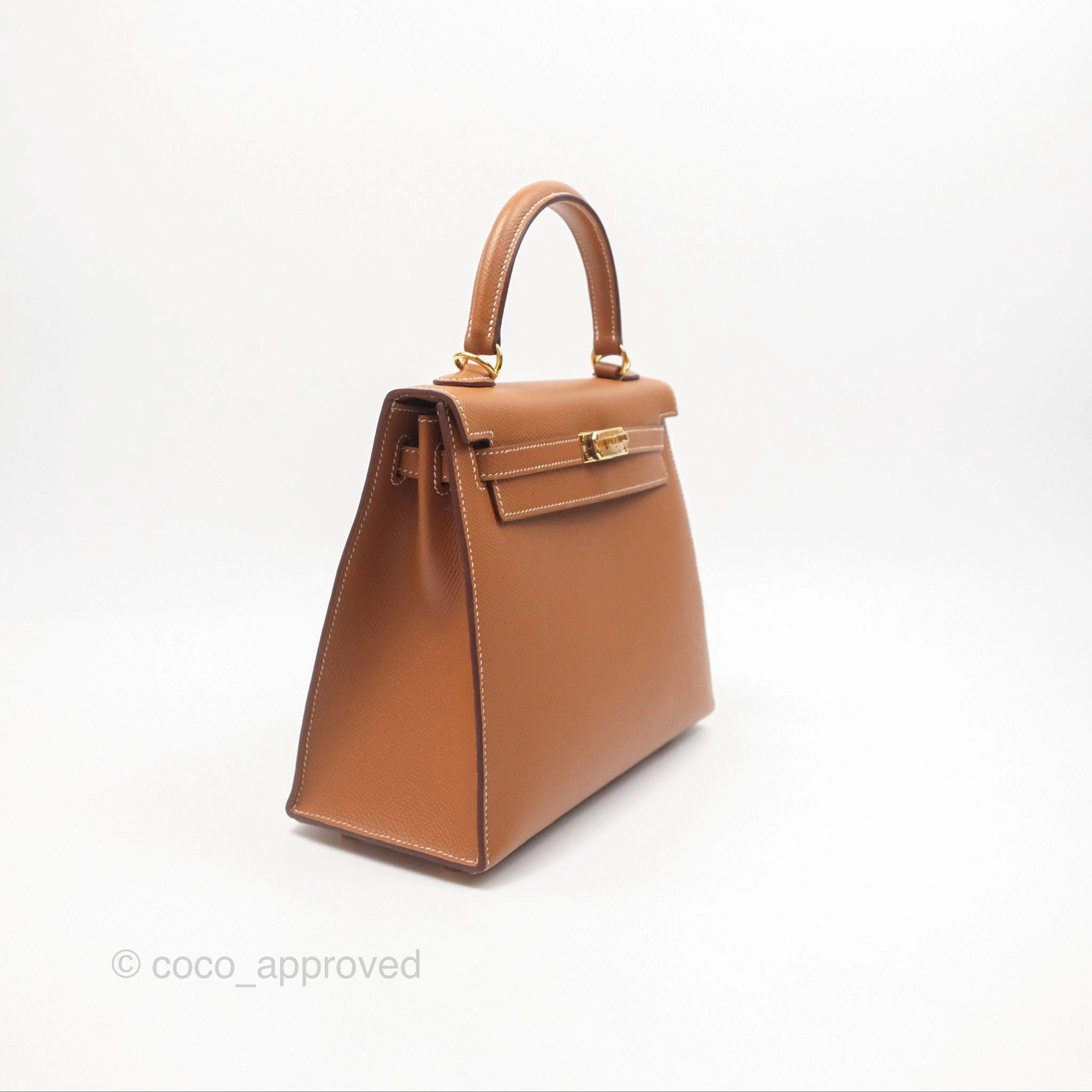 Herms Kelly 25 Sellier Gold 37 Epsom Gold Hardware