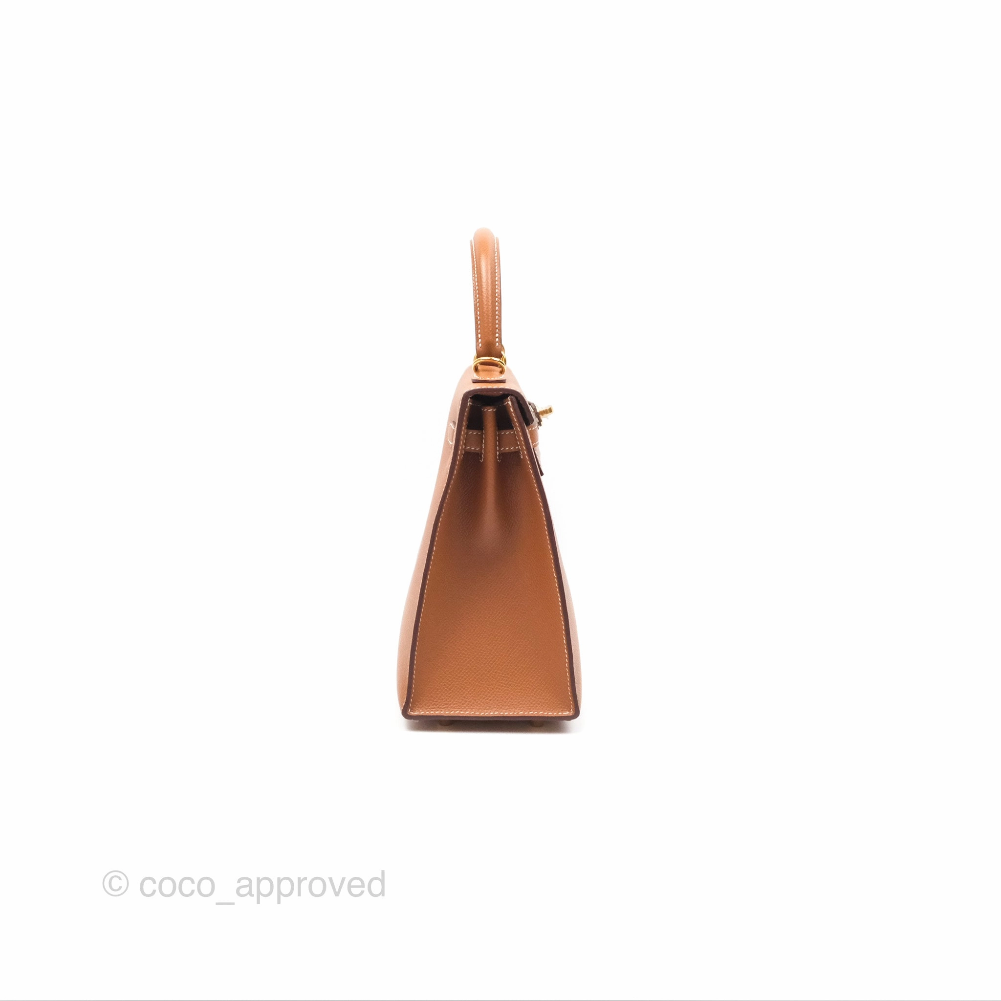 Herms Kelly 25 Sellier Gold 37 Epsom Gold Hardware