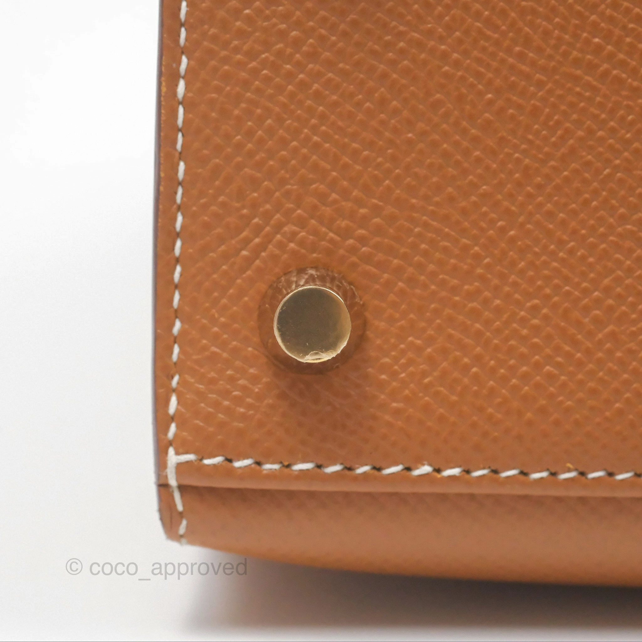Herms Kelly 25 Sellier Gold 37 Epsom Gold Hardware