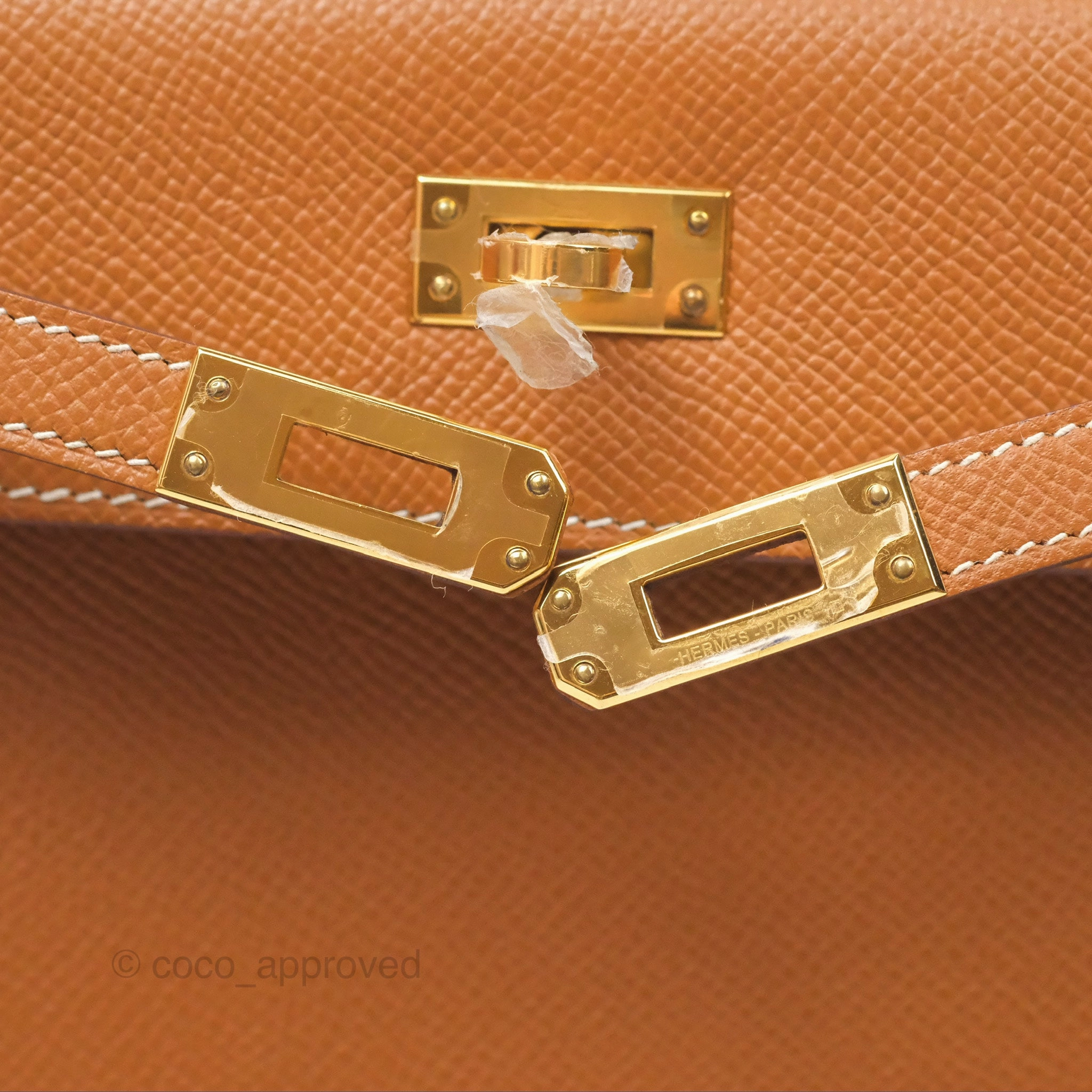 Herms Kelly 25 Sellier Gold 37 Epsom Gold Hardware