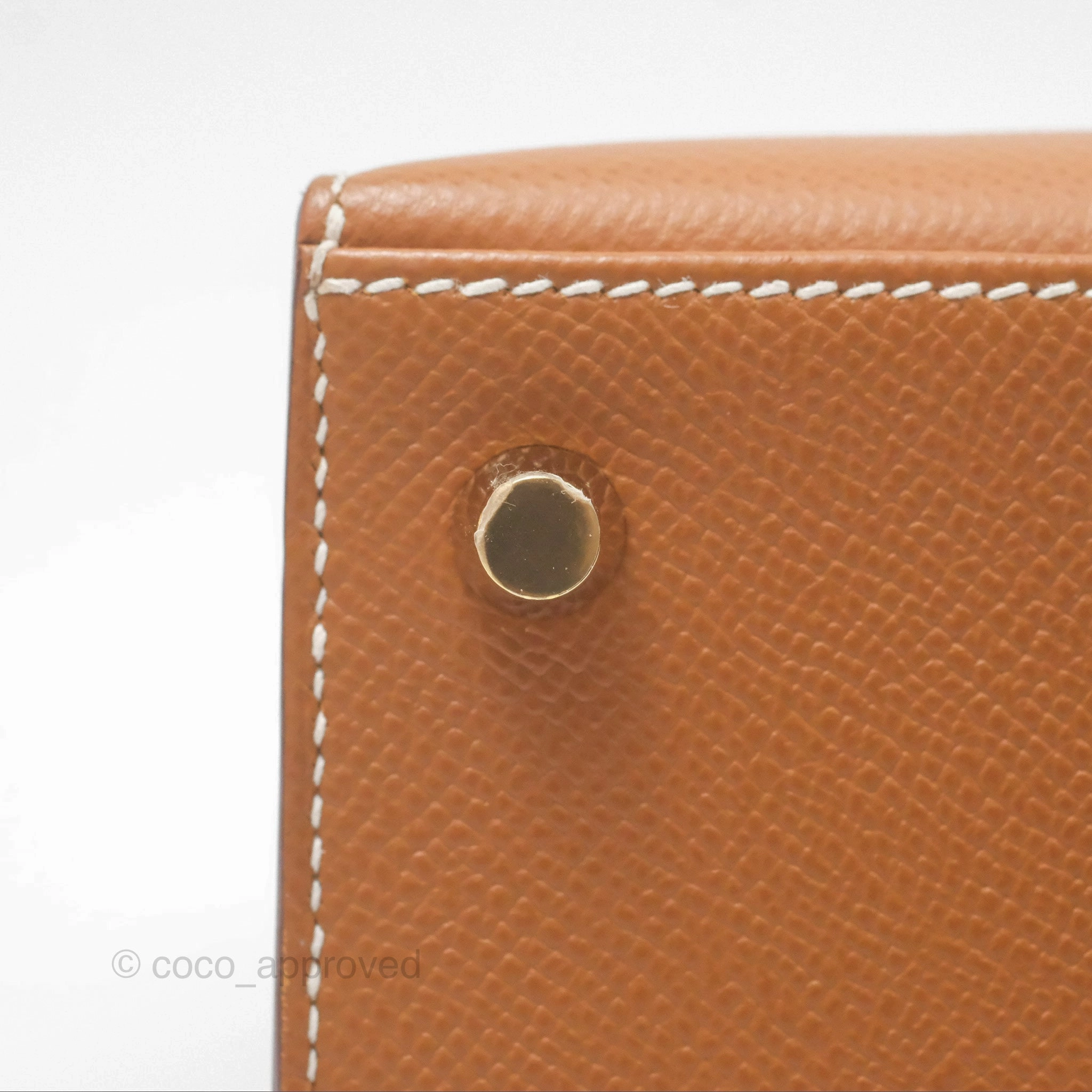 Herms Kelly 25 Sellier Gold 37 Epsom Gold Hardware