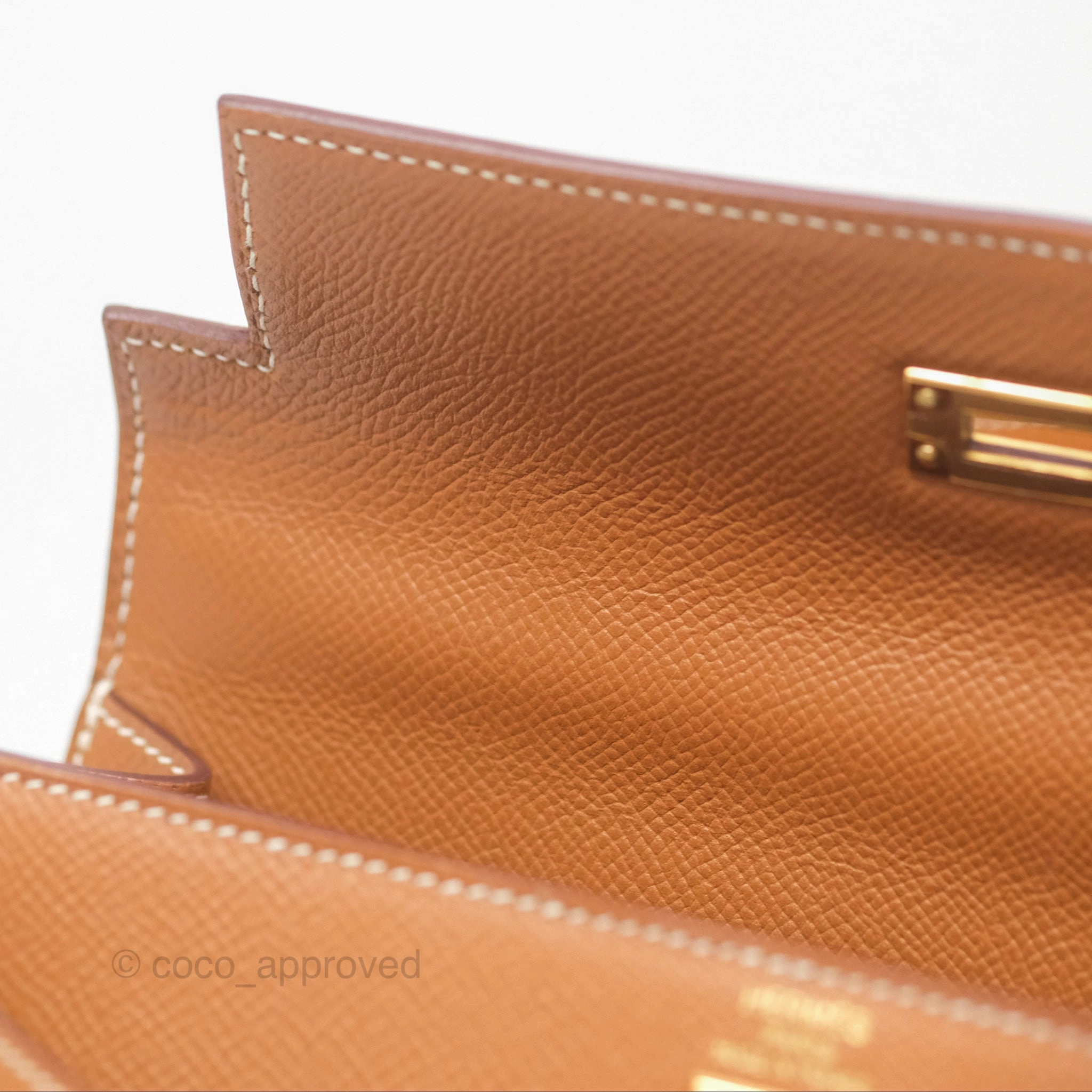 Herms Kelly 25 Sellier Gold 37 Epsom Gold Hardware