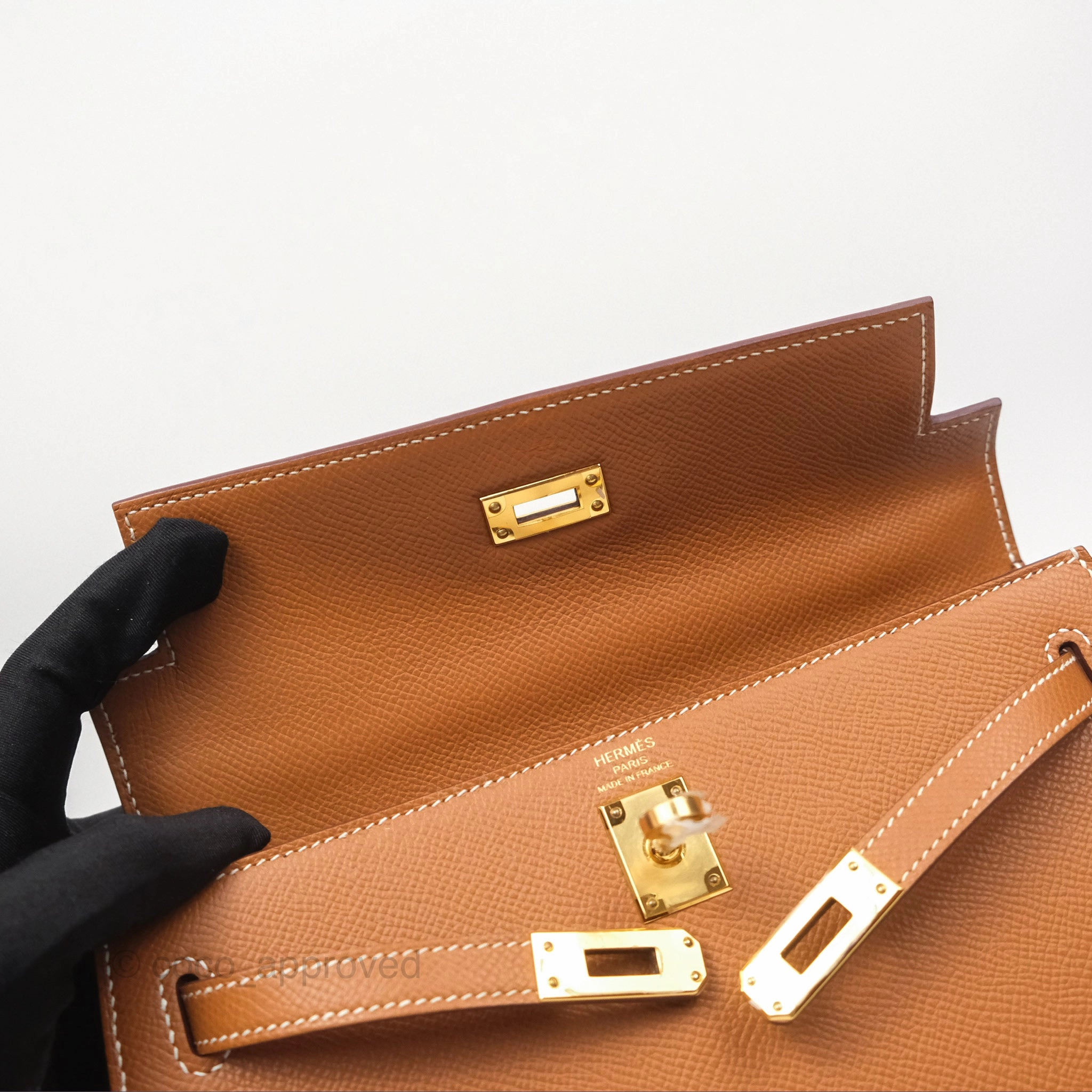 Herms Kelly 25 Sellier Gold 37 Epsom Gold Hardware