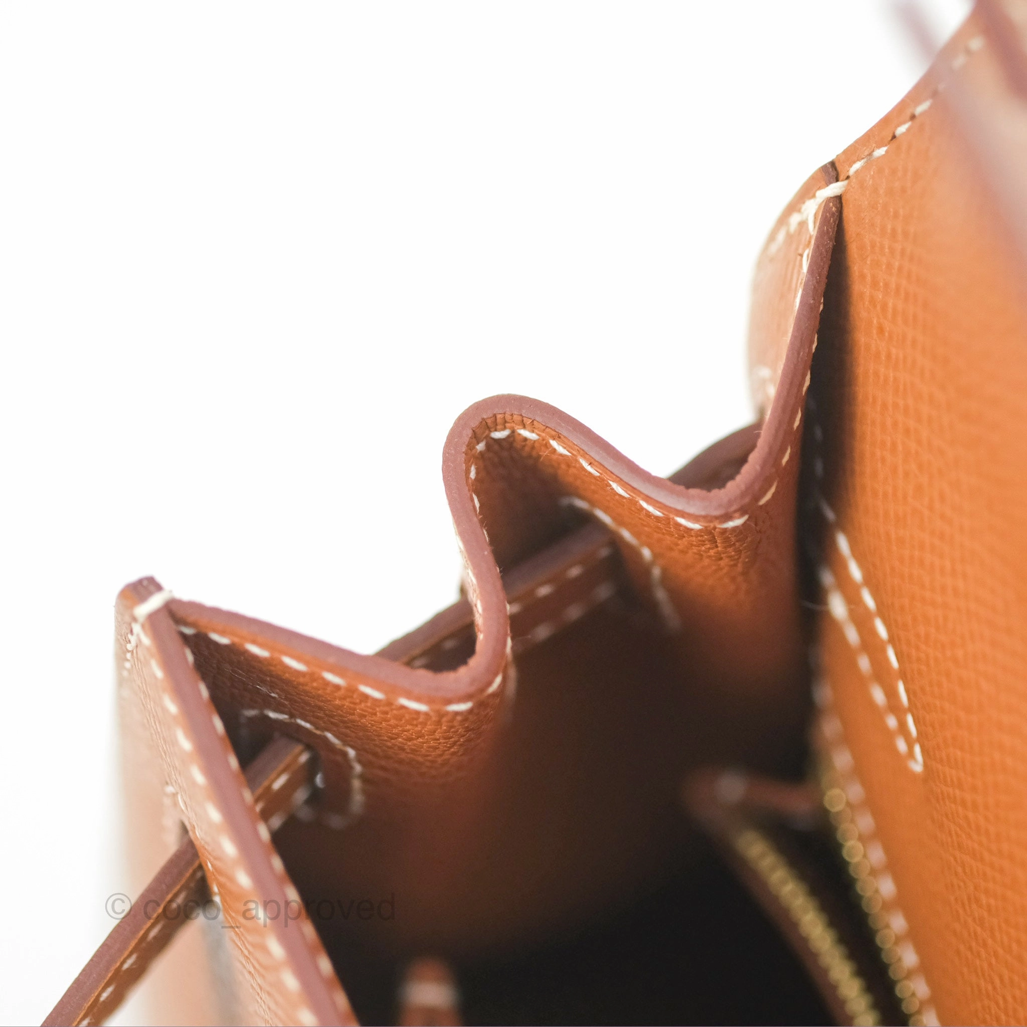 Herms Kelly 25 Sellier Gold Epsom Gold Hardware
