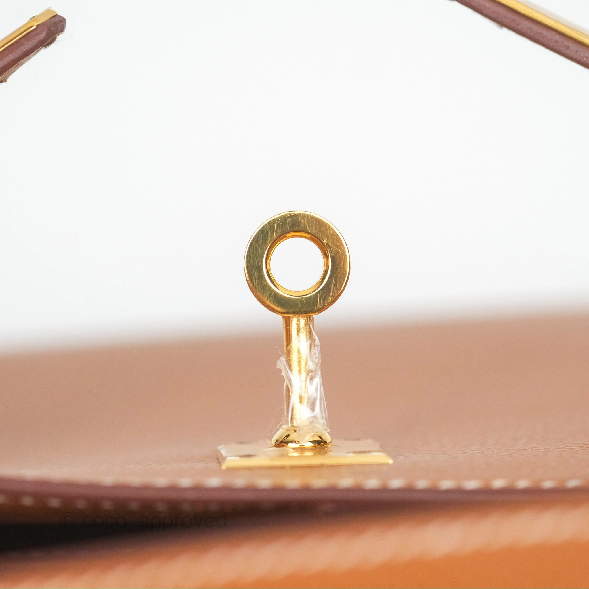 Herms Kelly 25 Sellier Gold Epsom Gold Hardware