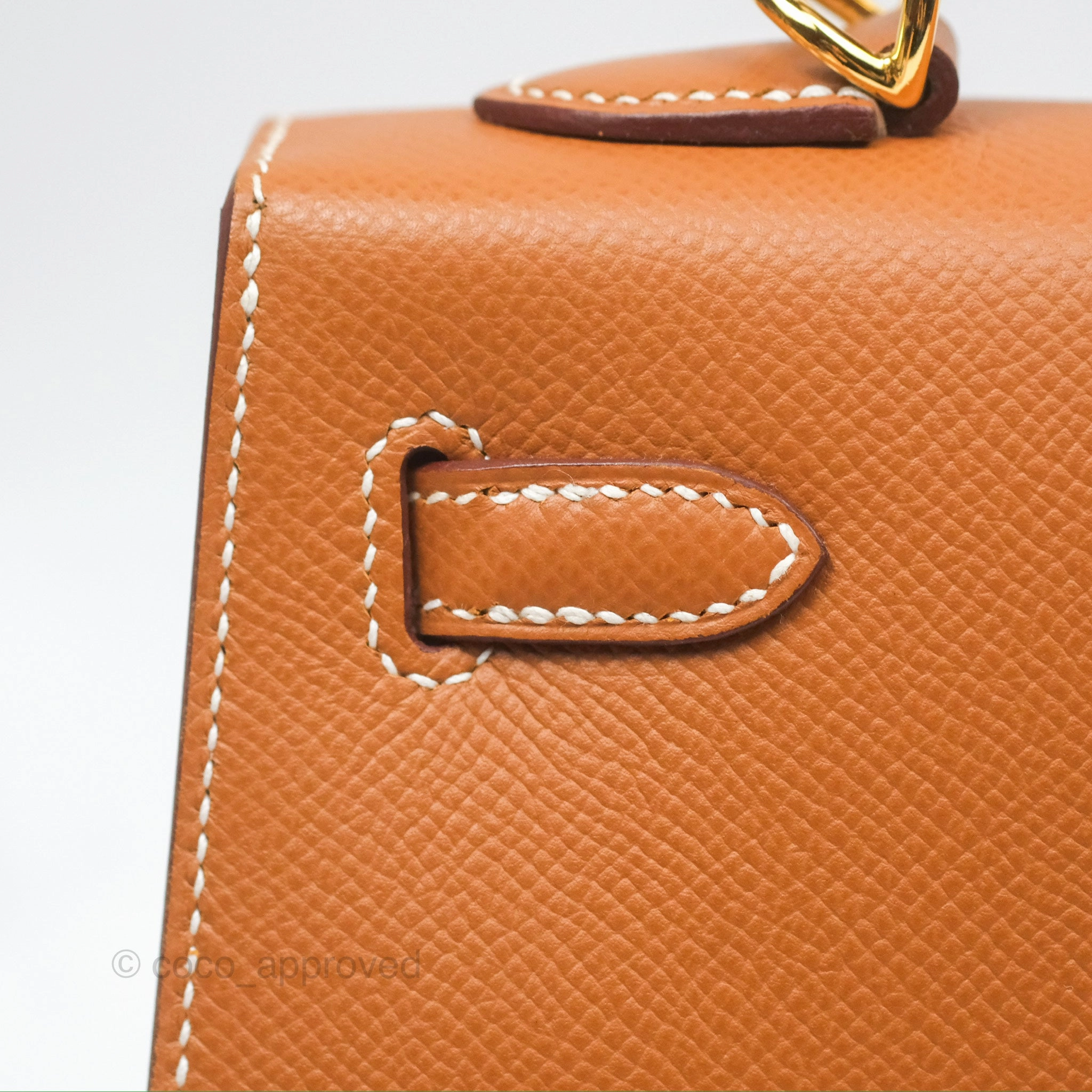 Herms Kelly 25 Sellier Gold Epsom Gold Hardware