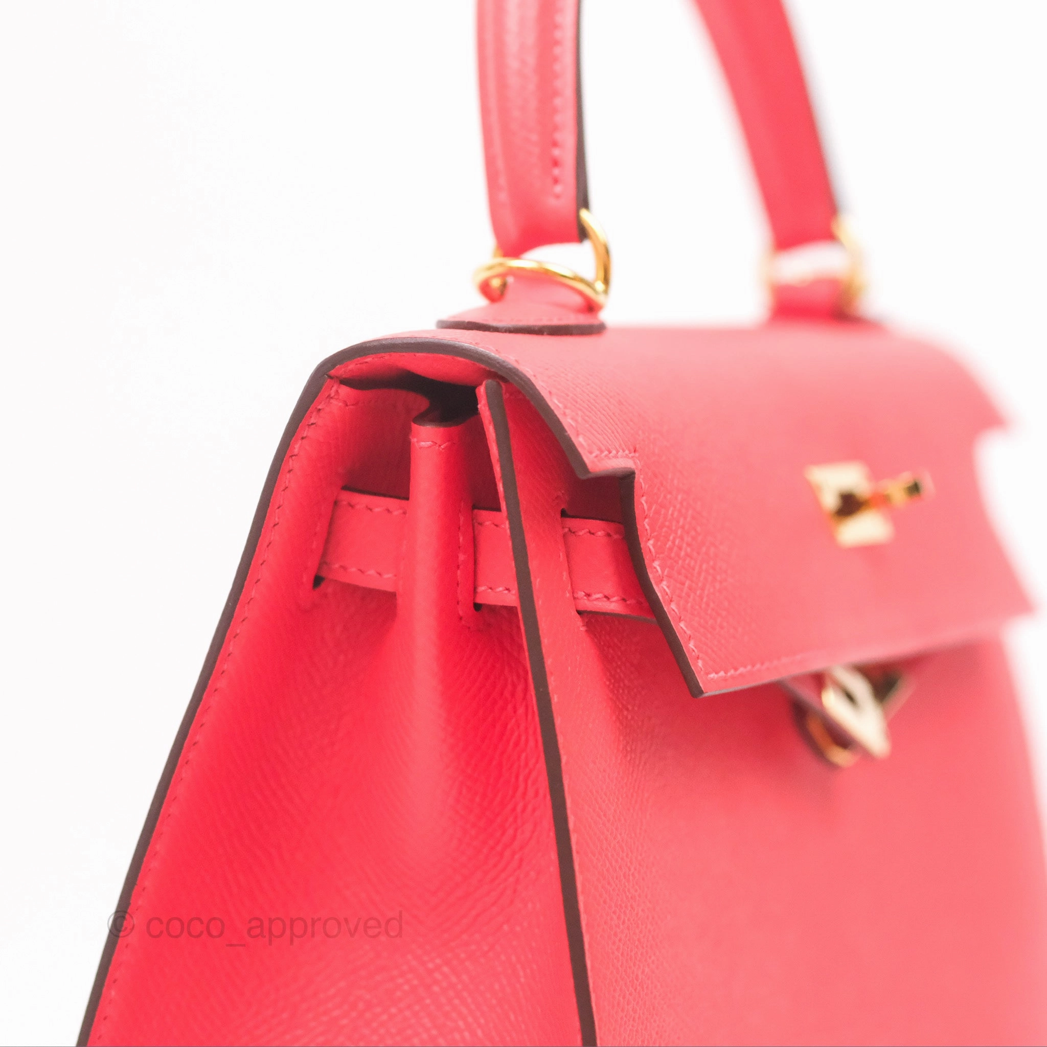 Herms Kelly 25 Sellier Rose Jaipur Epsom Gold Hardware