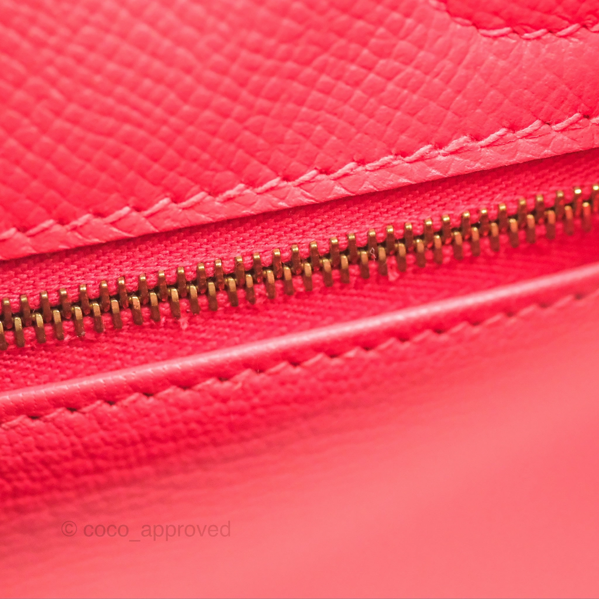 Herms Kelly 25 Sellier Rose Jaipur Epsom Gold Hardware