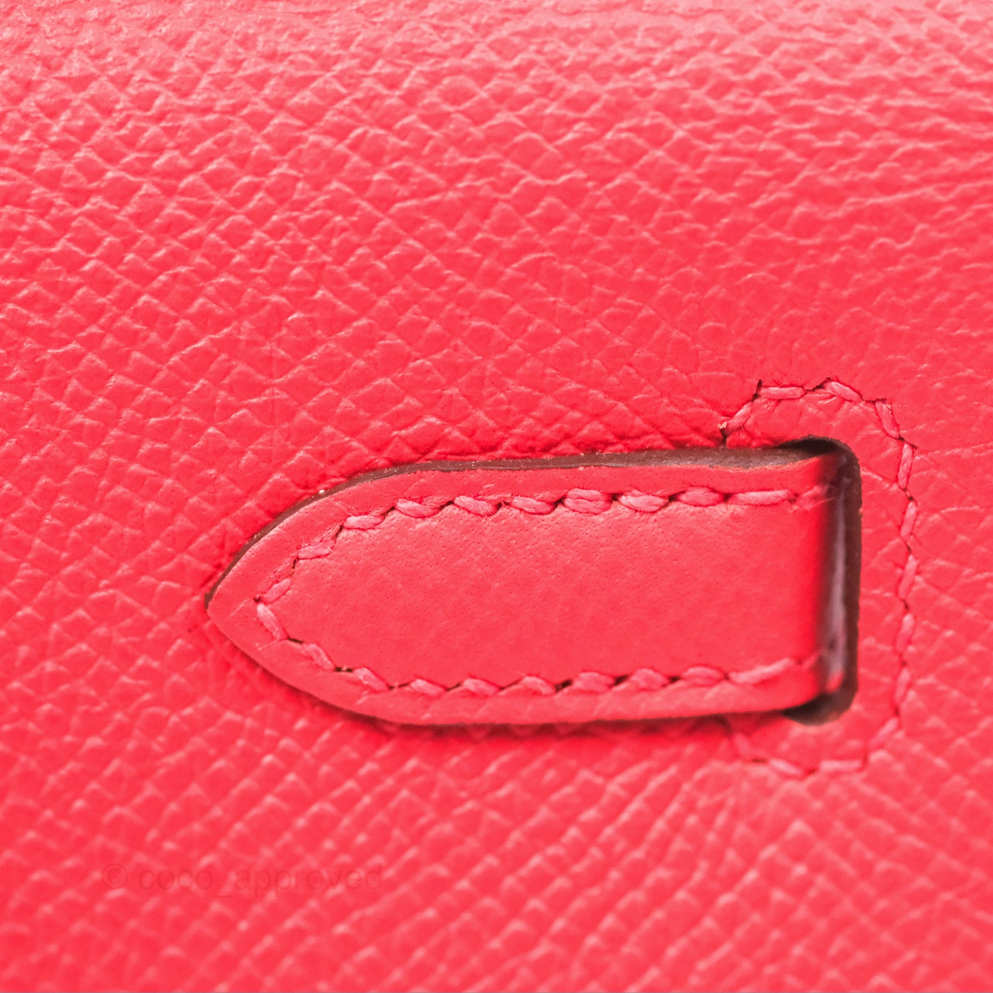 Herms Kelly 25 Sellier Rose Jaipur Epsom Gold Hardware