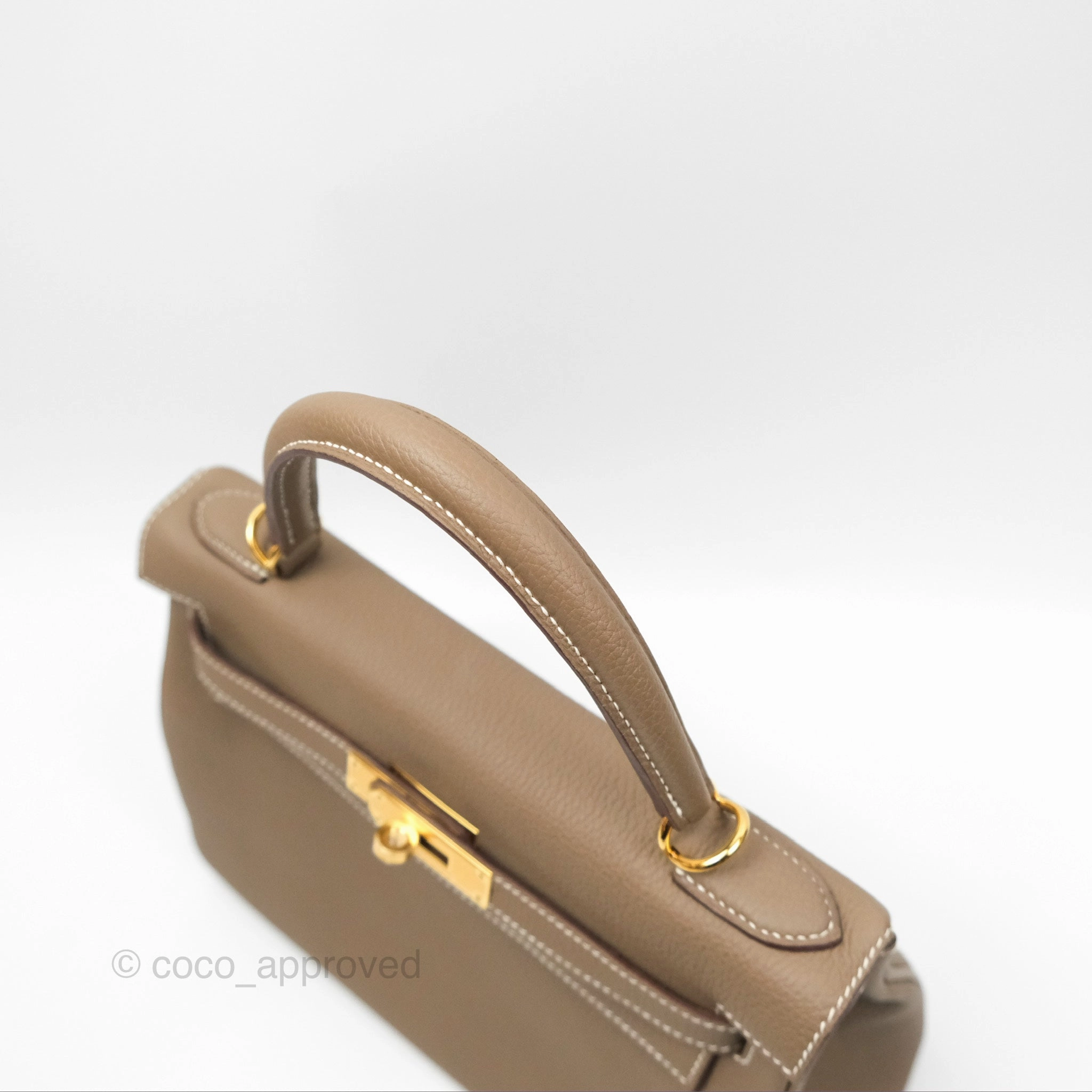 Herms Kelly 28 Retourne Etoupe Togo Gold Hardware