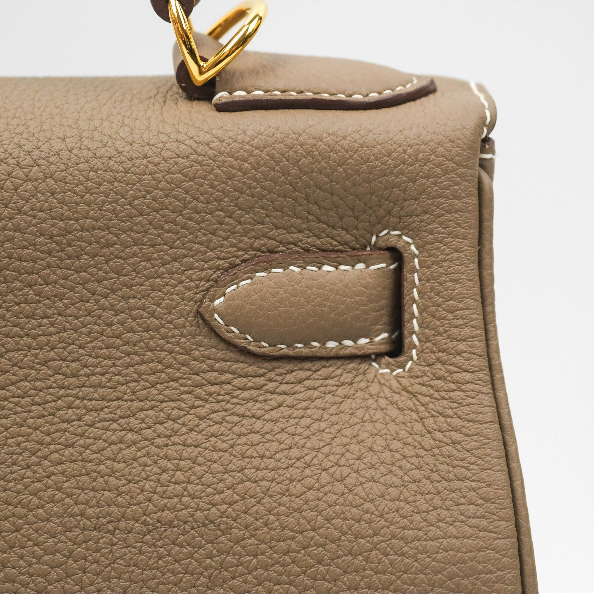 Herms Kelly 28 Retourne Etoupe Togo Gold Hardware