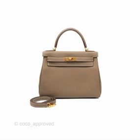 Herms Kelly 28 Retourne Etoupe Togo Gold Hardware