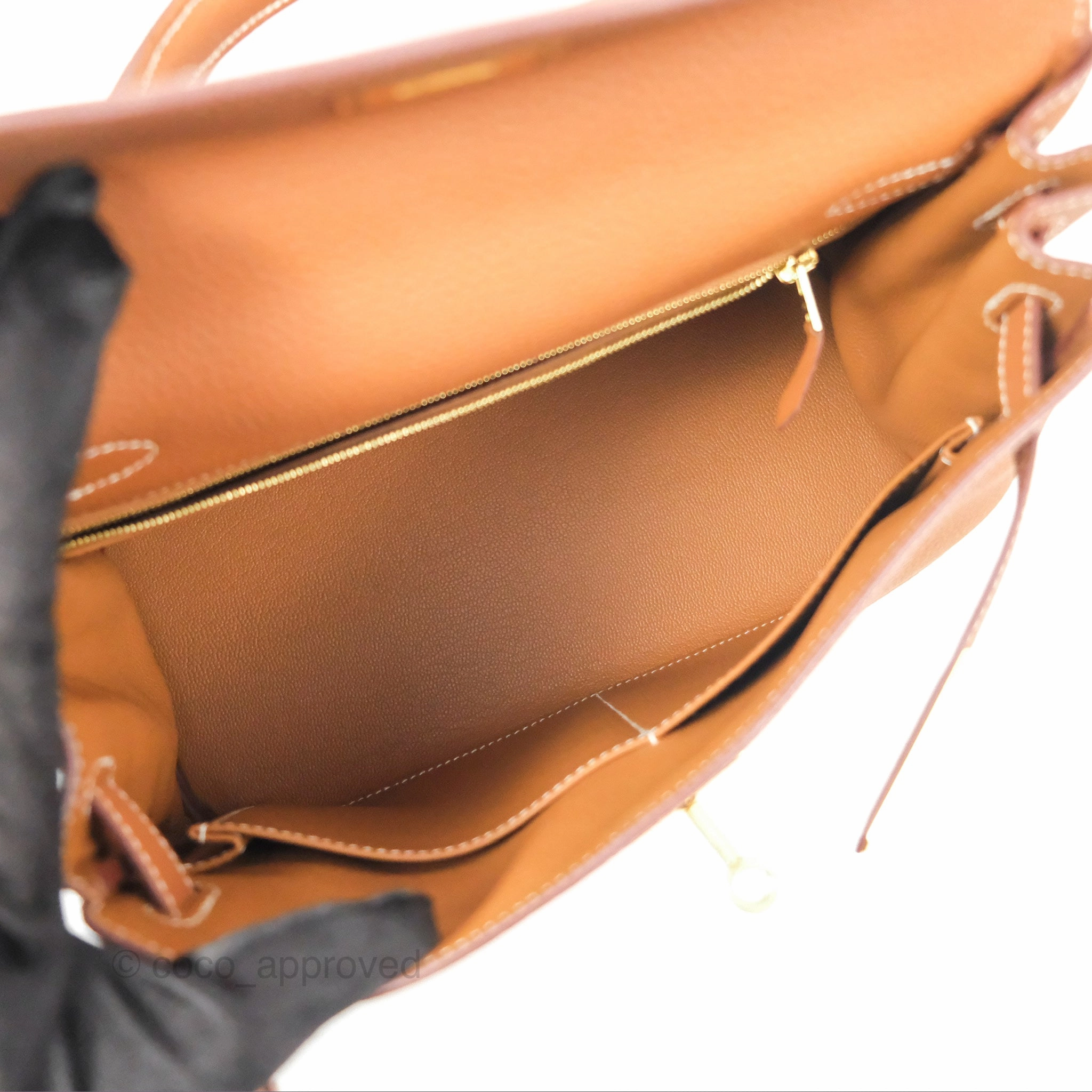 Herms Kelly 28 Retourne Gold Togo Gold Hardware