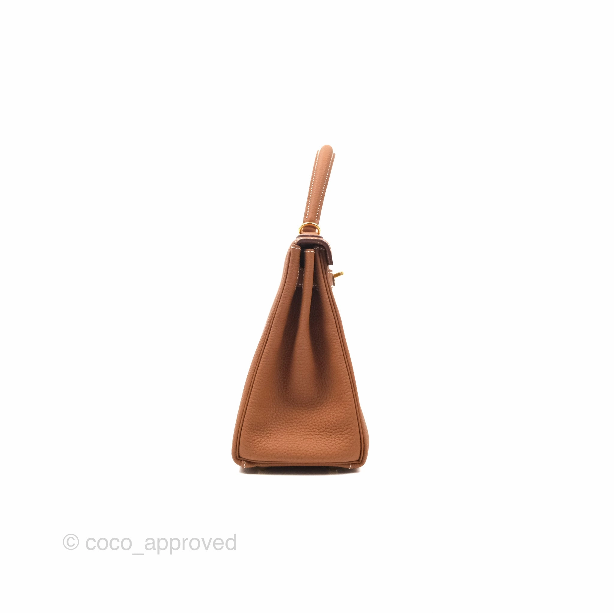 Herms Kelly 28 Retourne Gold Togo Gold Hardware