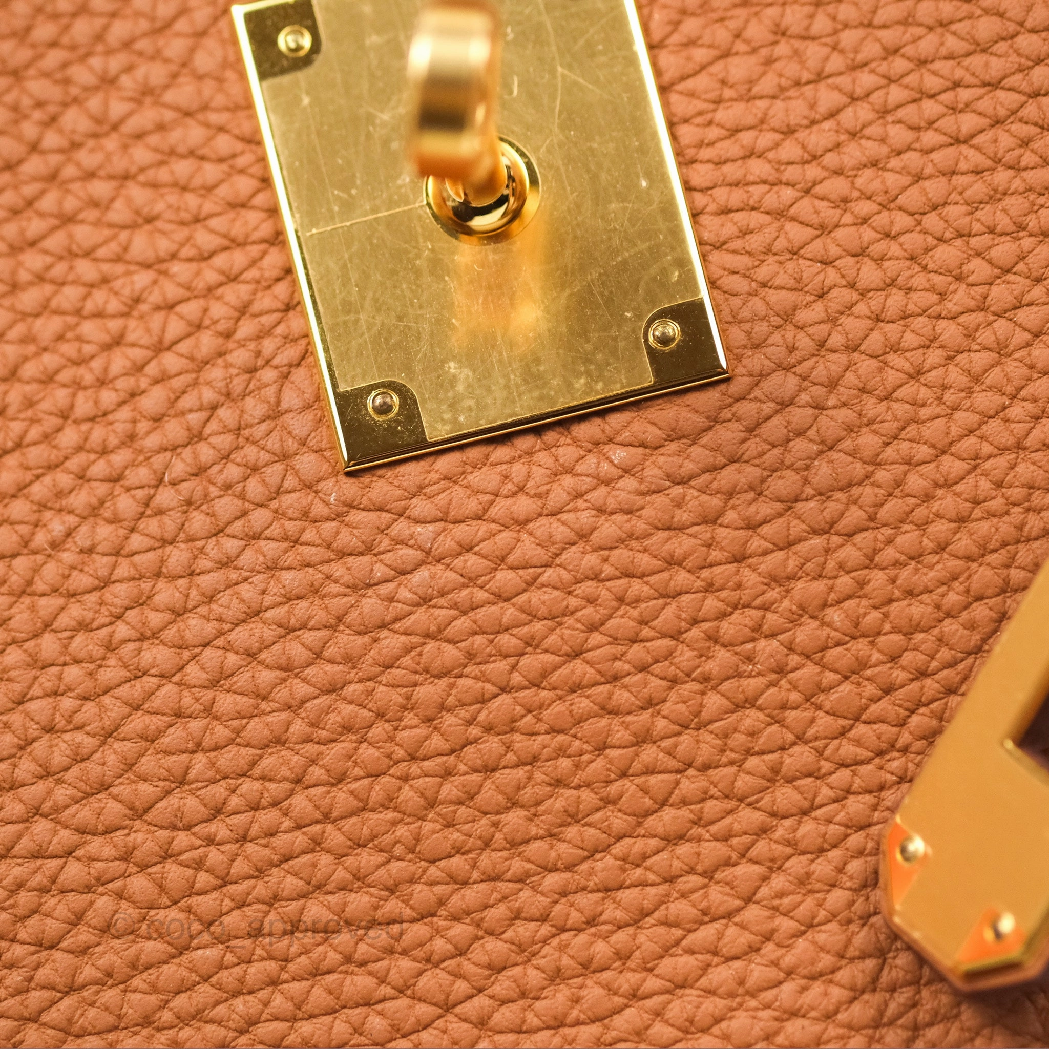 Herms Kelly 28 Retourne Gold Togo Gold Hardware