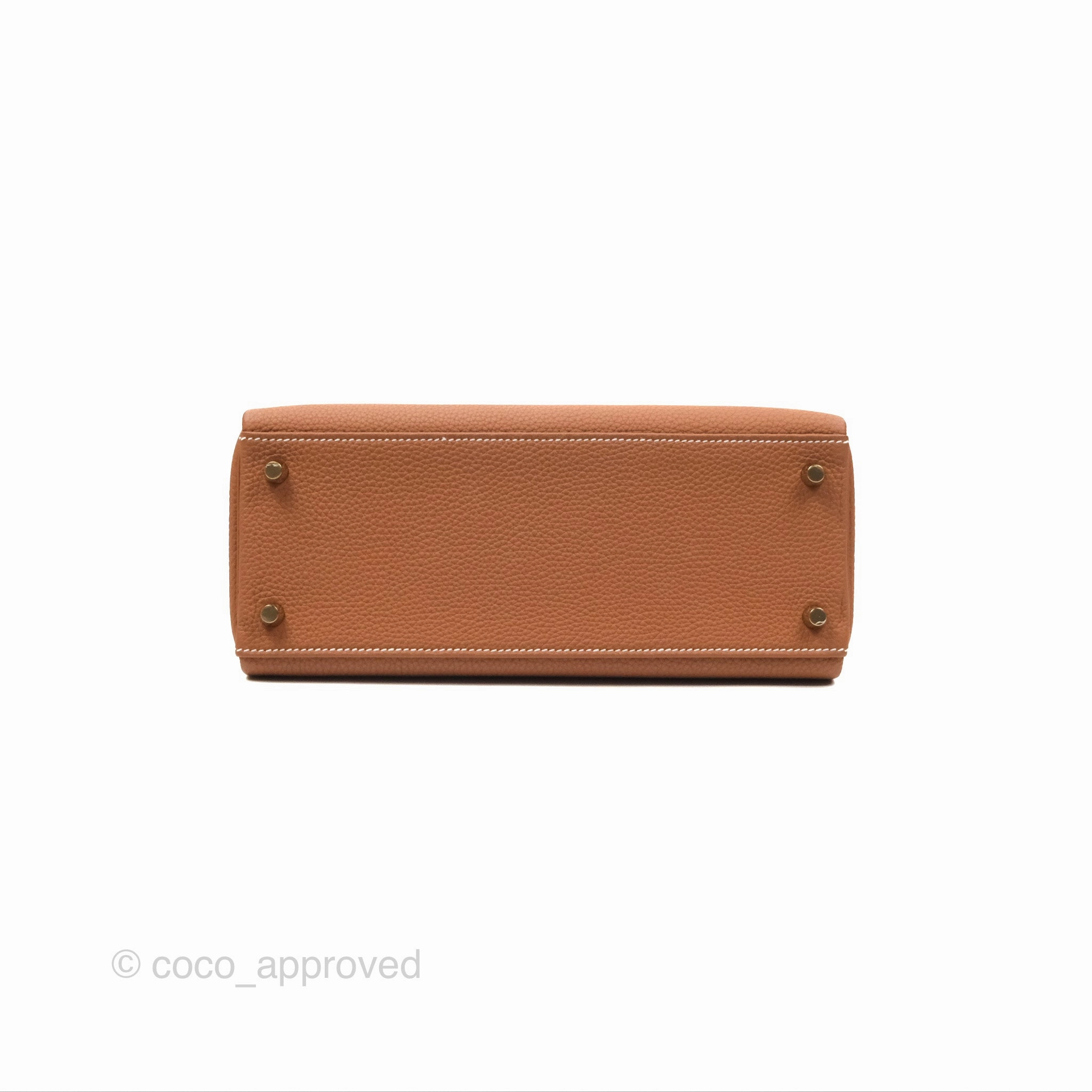 Herms Kelly 28 Retourne Gold Togo Gold Hardware