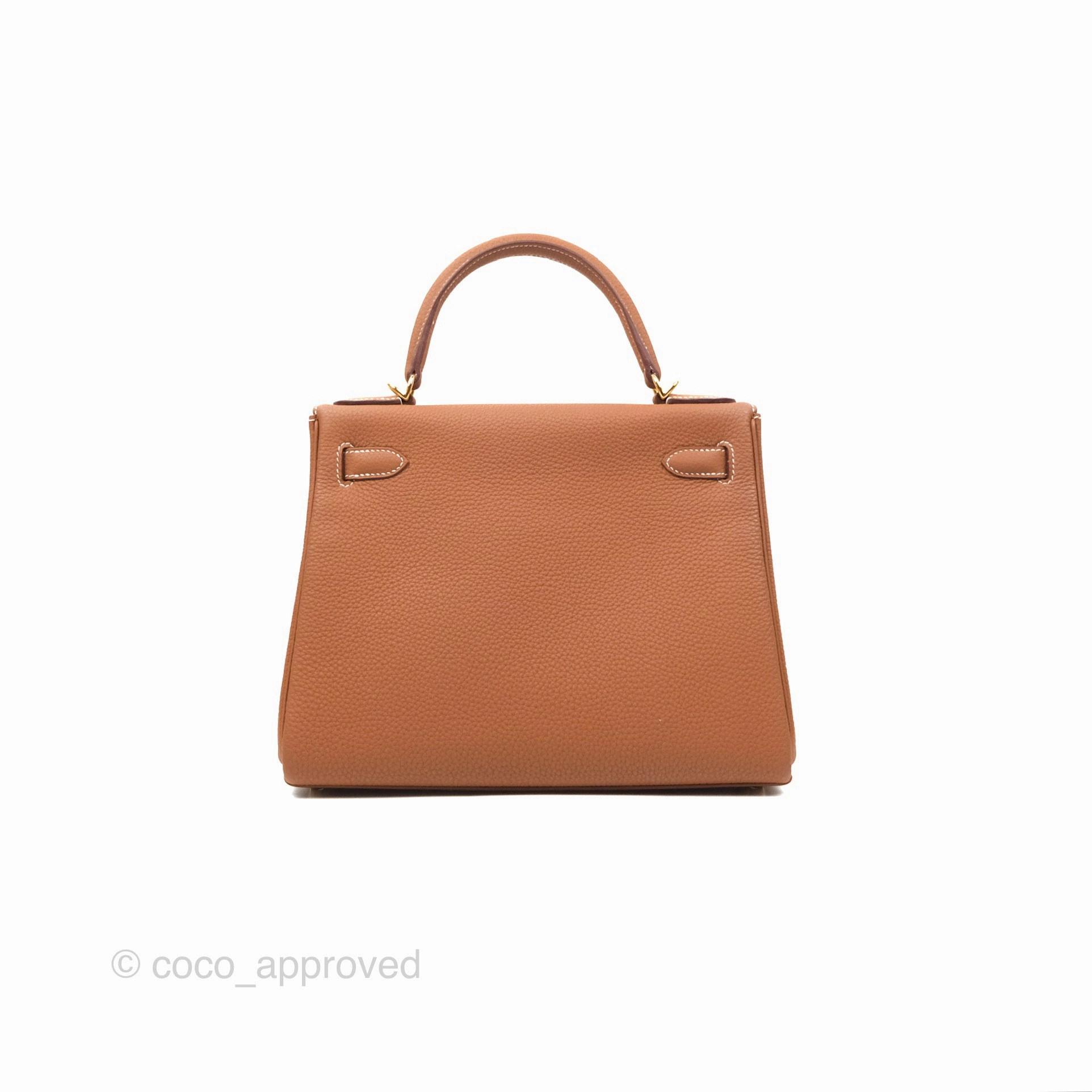 Herms Kelly 28 Retourne Gold Togo Gold Hardware