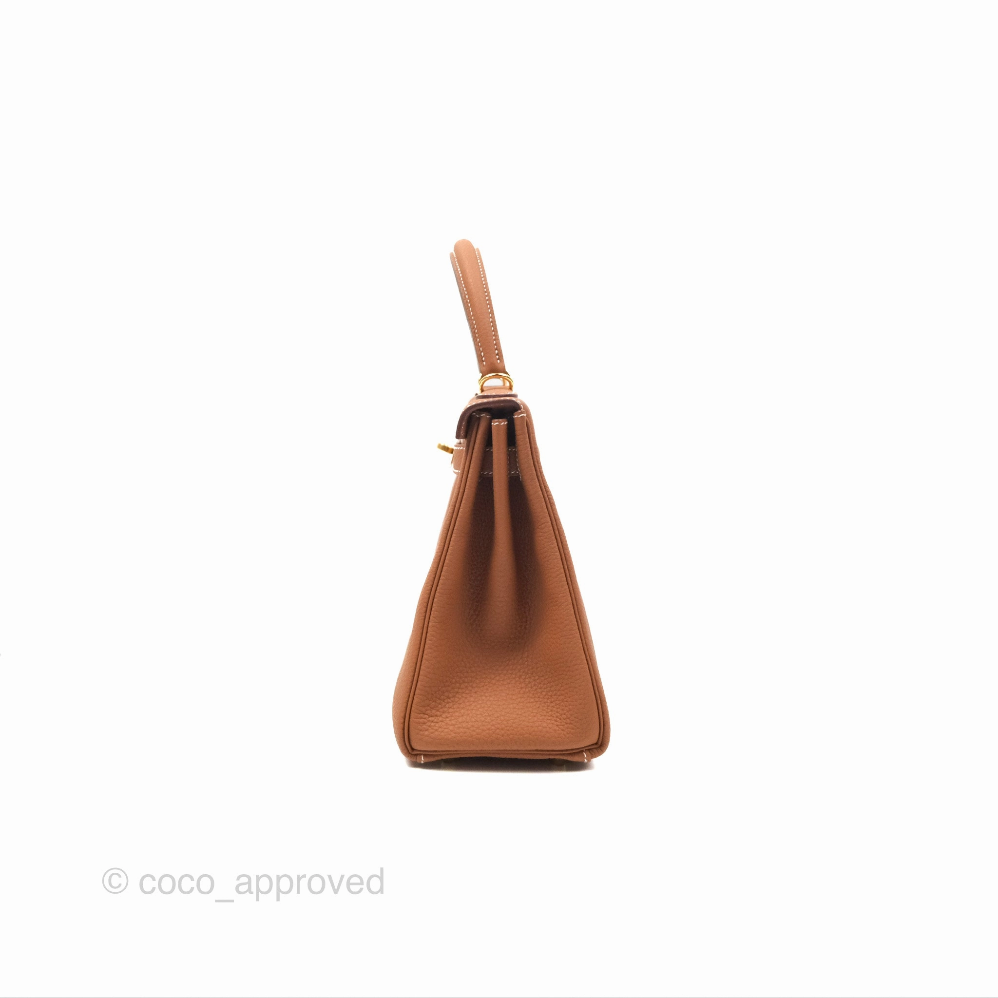 Herms Kelly 28 Retourne Gold Togo Gold Hardware