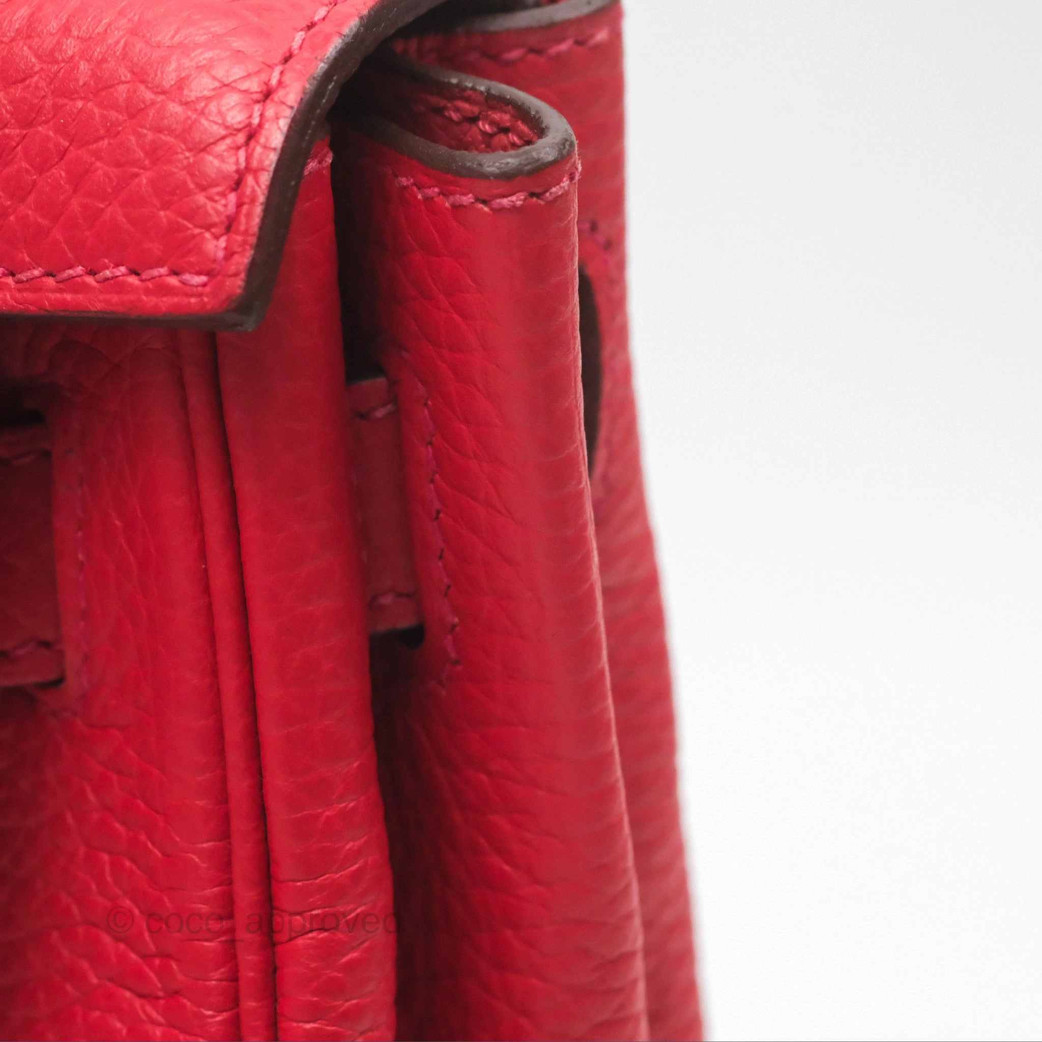 Herms Kelly 28 Retourne Rouge Tomate S5 Clemence Gold Hardware