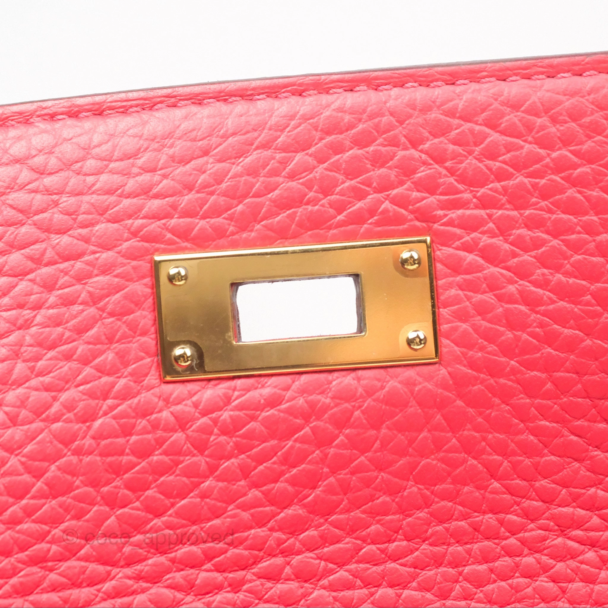 Herms Kelly 28 Retourne Rouge Tomate S5 Clemence Gold Hardware