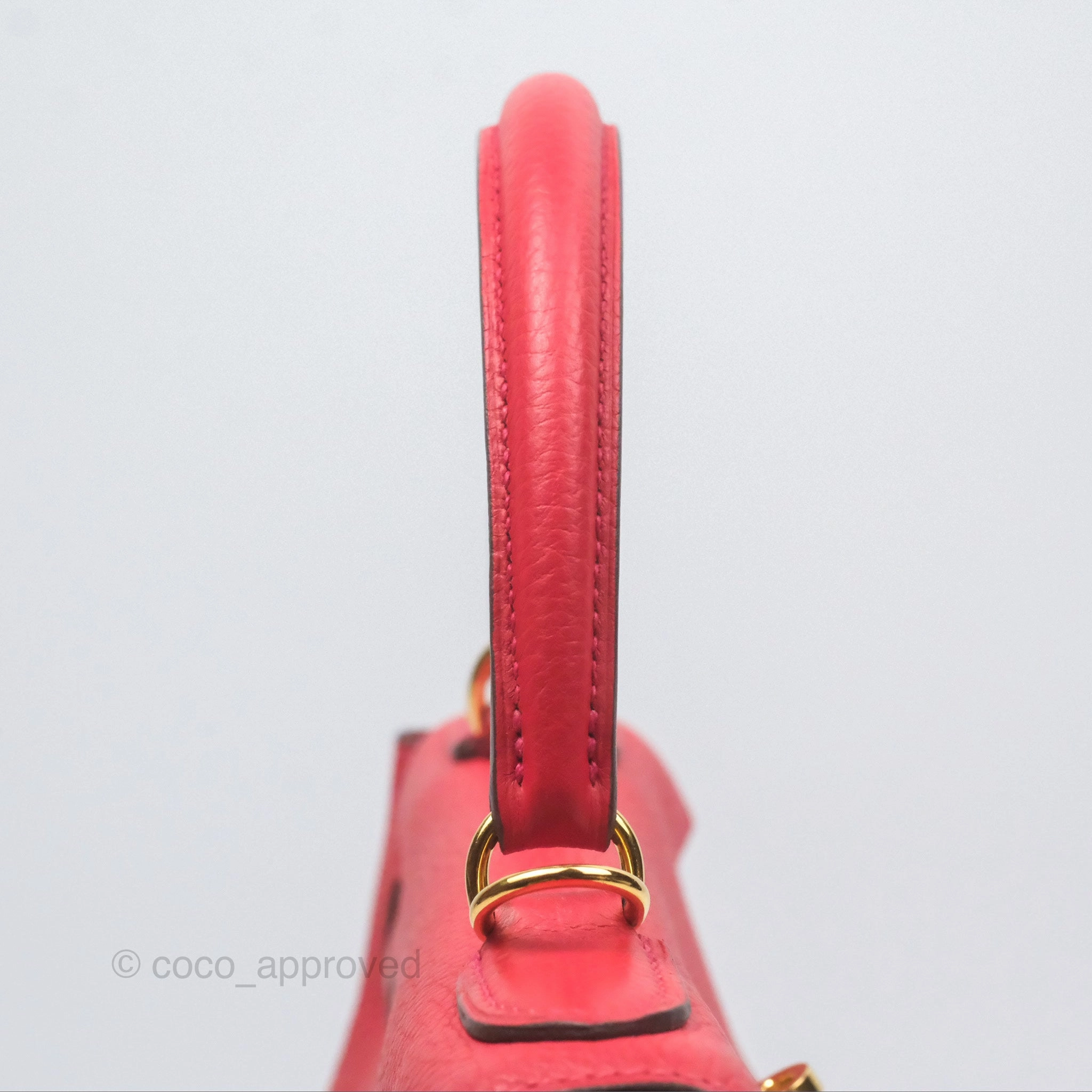 Herms Kelly 28 Retourne Rouge Tomate S5 Clemence Gold Hardware