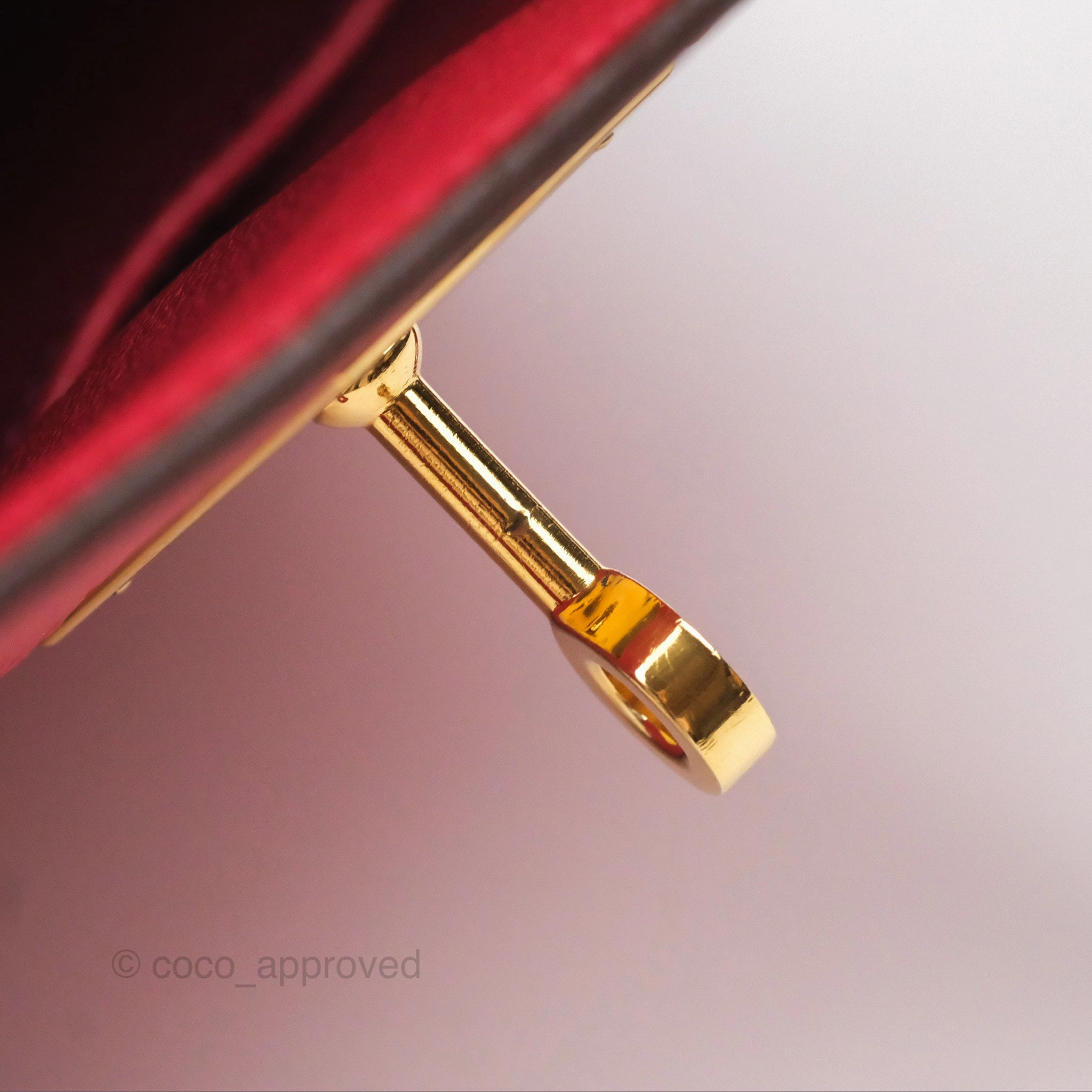 Herms Kelly 28 Retourne Rouge Tomate S5 Clemence Gold Hardware
