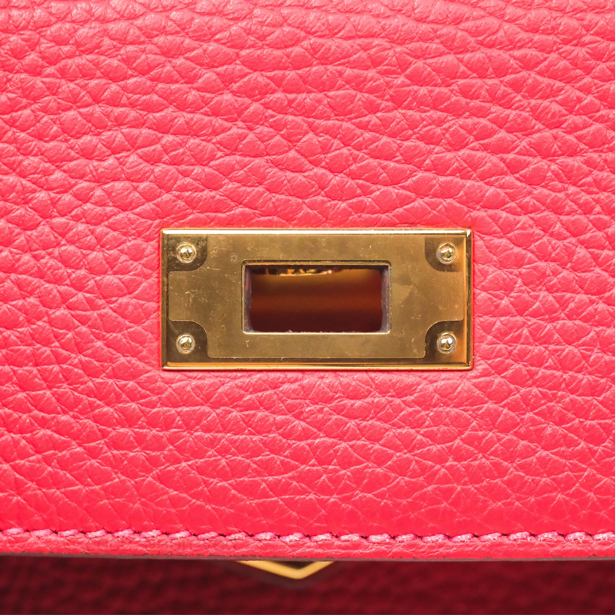 Herms Kelly 28 Retourne Rouge Tomate S5 Clemence Gold Hardware