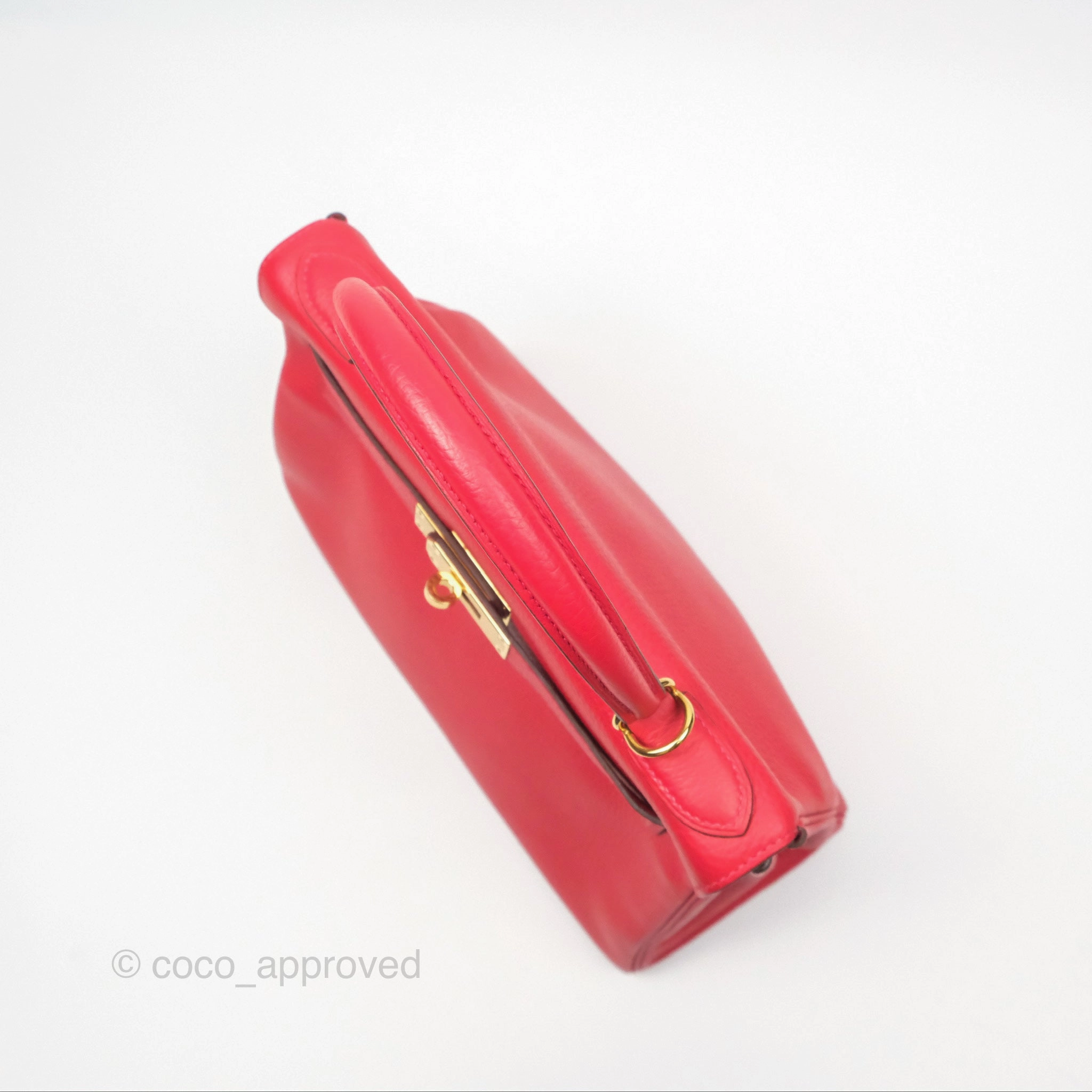 Herms Kelly 28 Retourne Rouge Tomate S5 Clemence Gold Hardware